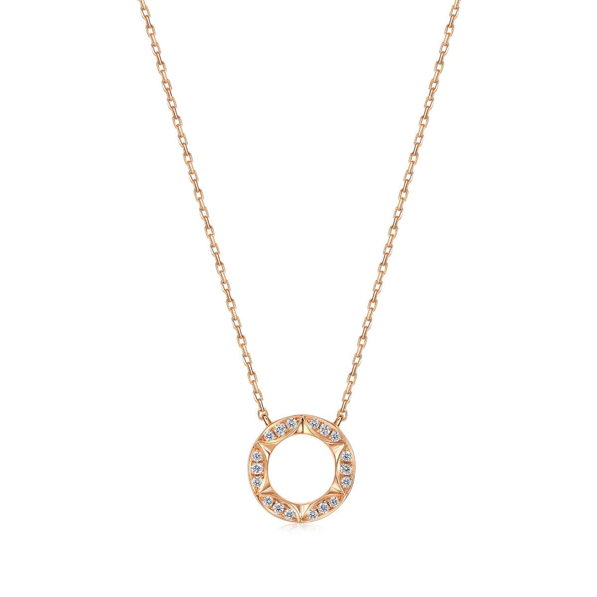 timeless-18k-rose-gold-diamond-necklace-chow-sang-sang