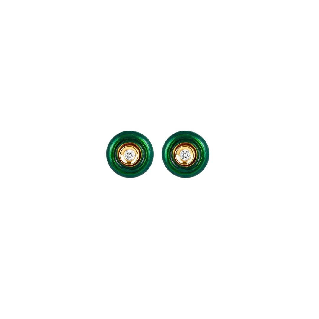 round-diamond-stud-earrings-with-green-enamel