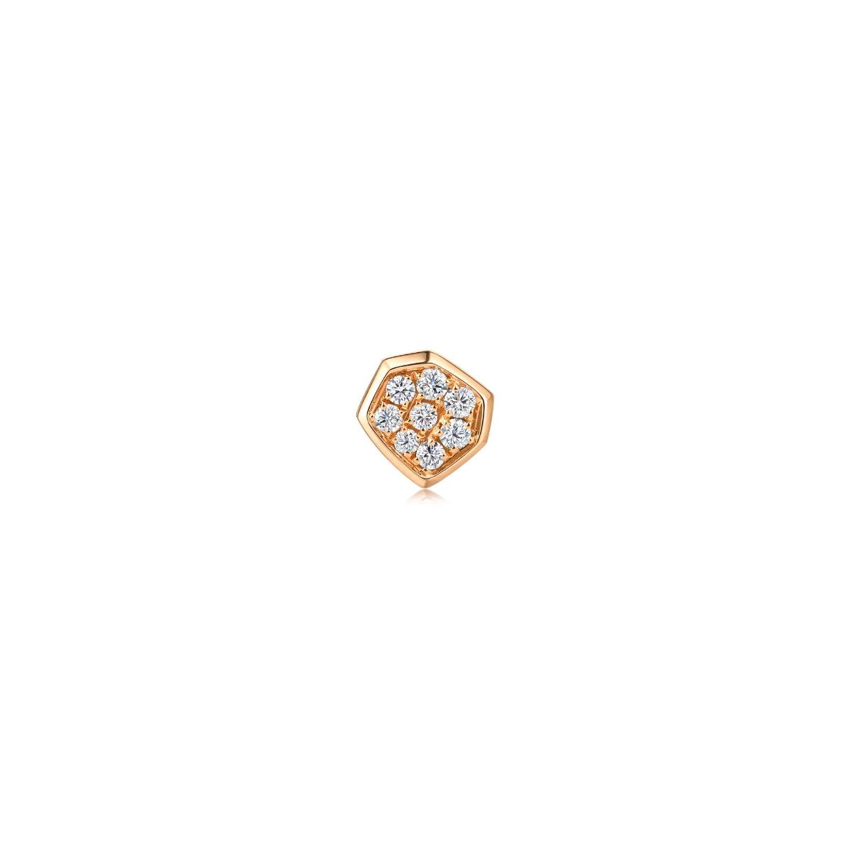 harmony-red-gold-diamond-single-earring-chow-sang-sang