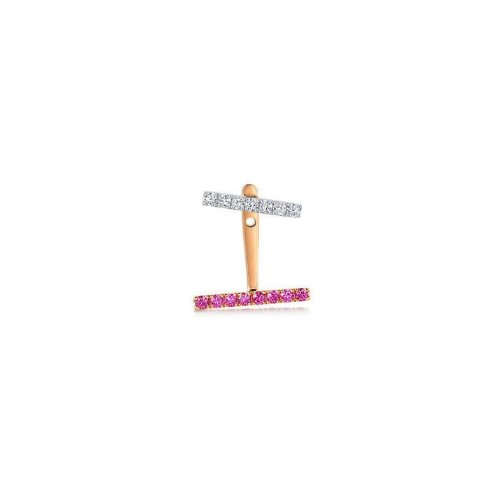 timeless-white-and-red-gold-pink-sapphire-single-earring-chow-sang-sang