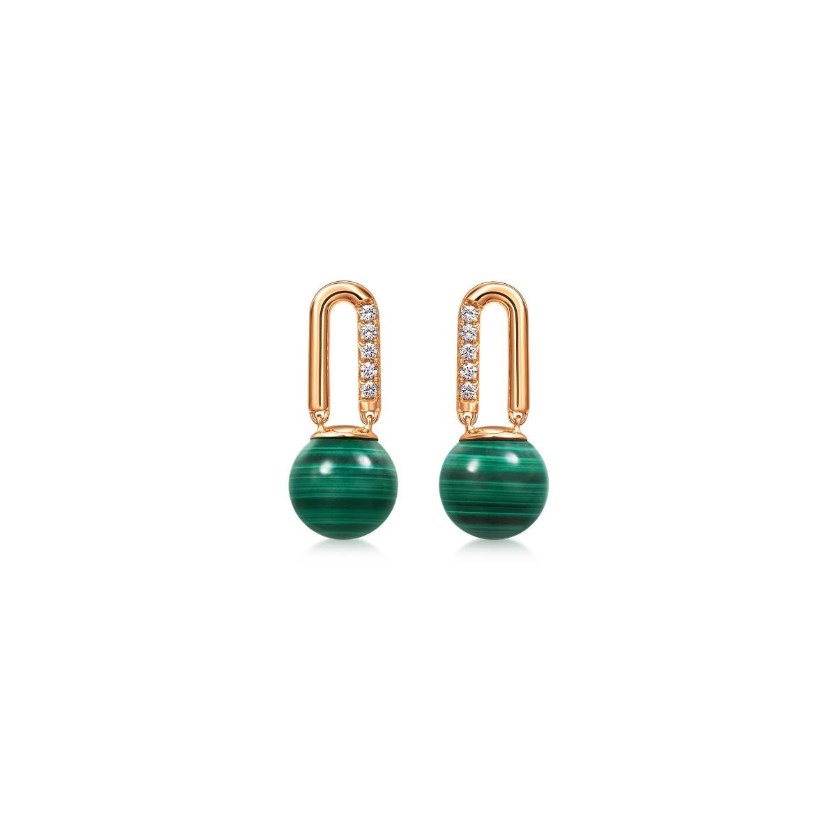 cosmos-rose-gold-malachite-earrings-chow-sang-sang