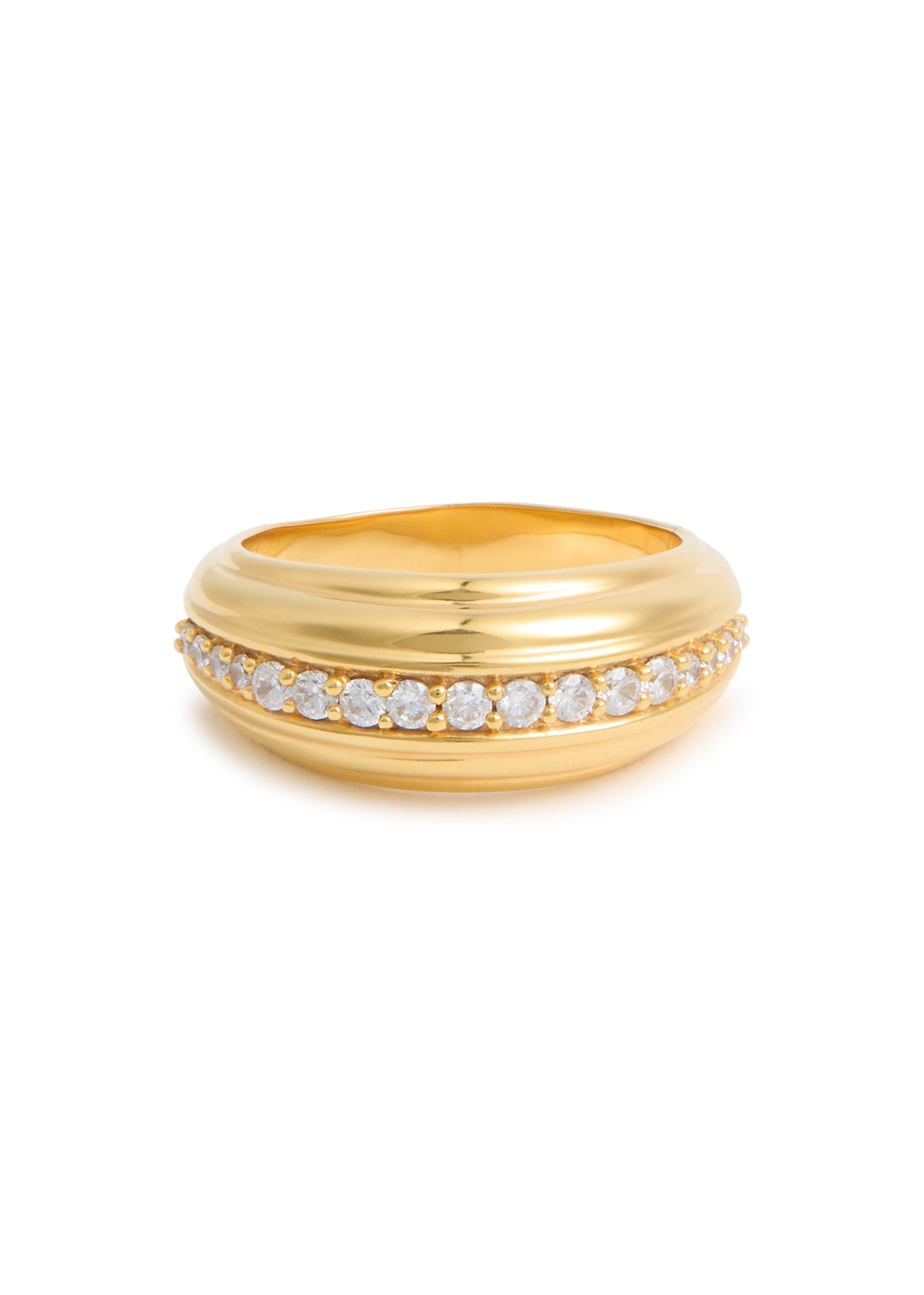 Ella 18kt gold-plated ring