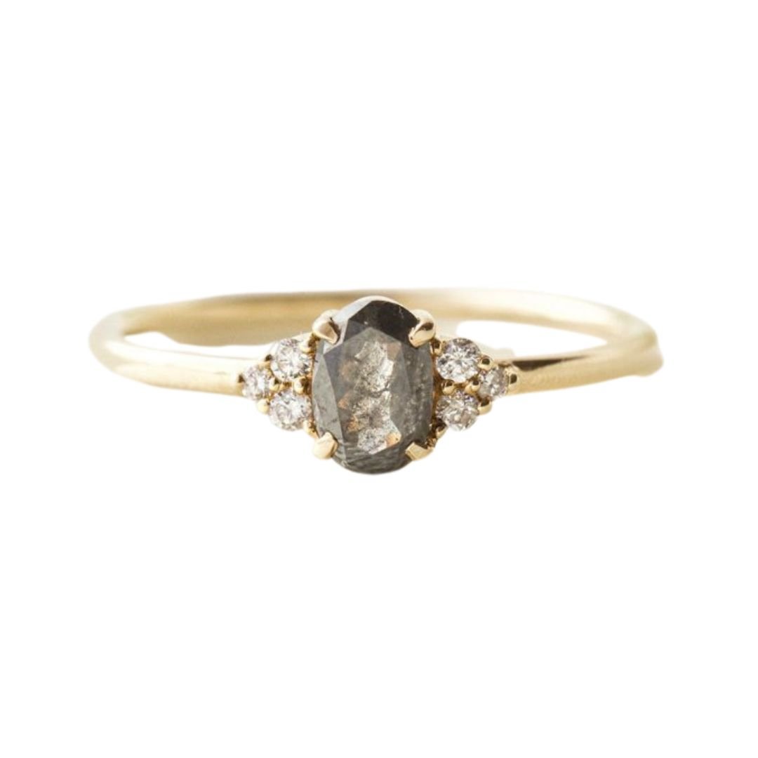 Imogen Salt and Pepper Diamond Ring
