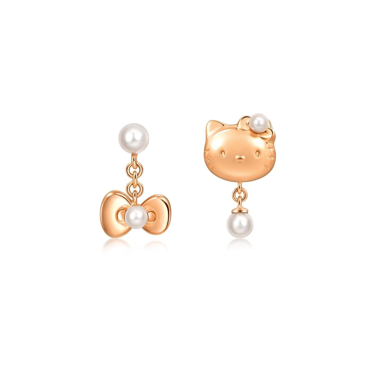 hello-kitty-red-gold-akoya-pearl-mismatched-earrings-chow-sang-sang