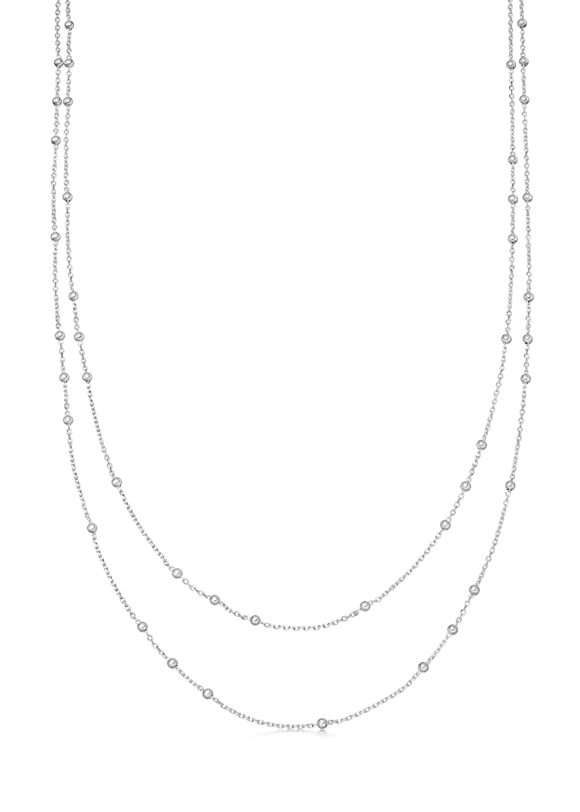 Double Chain sterling silver necklace