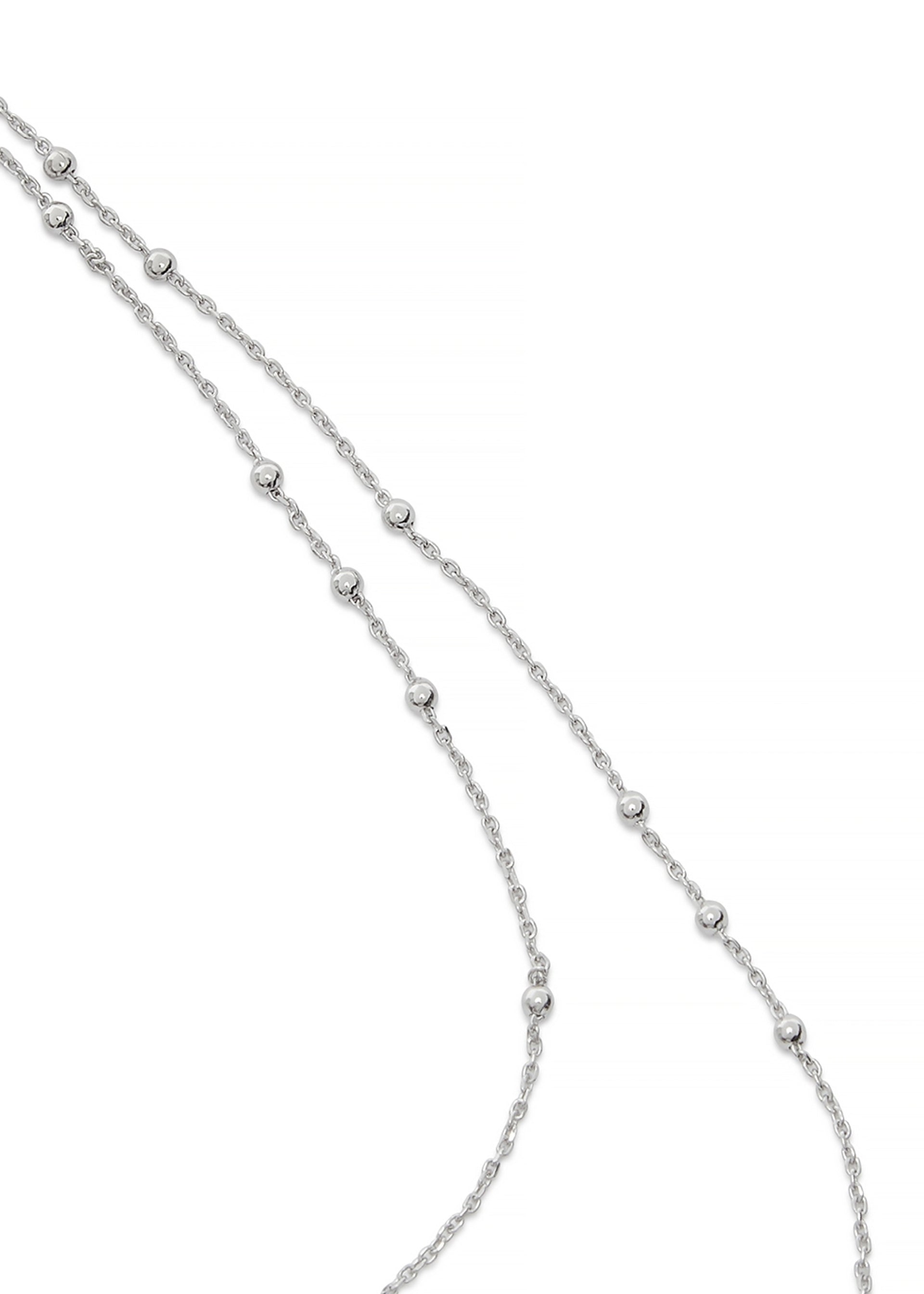 Double Chain sterling silver necklace