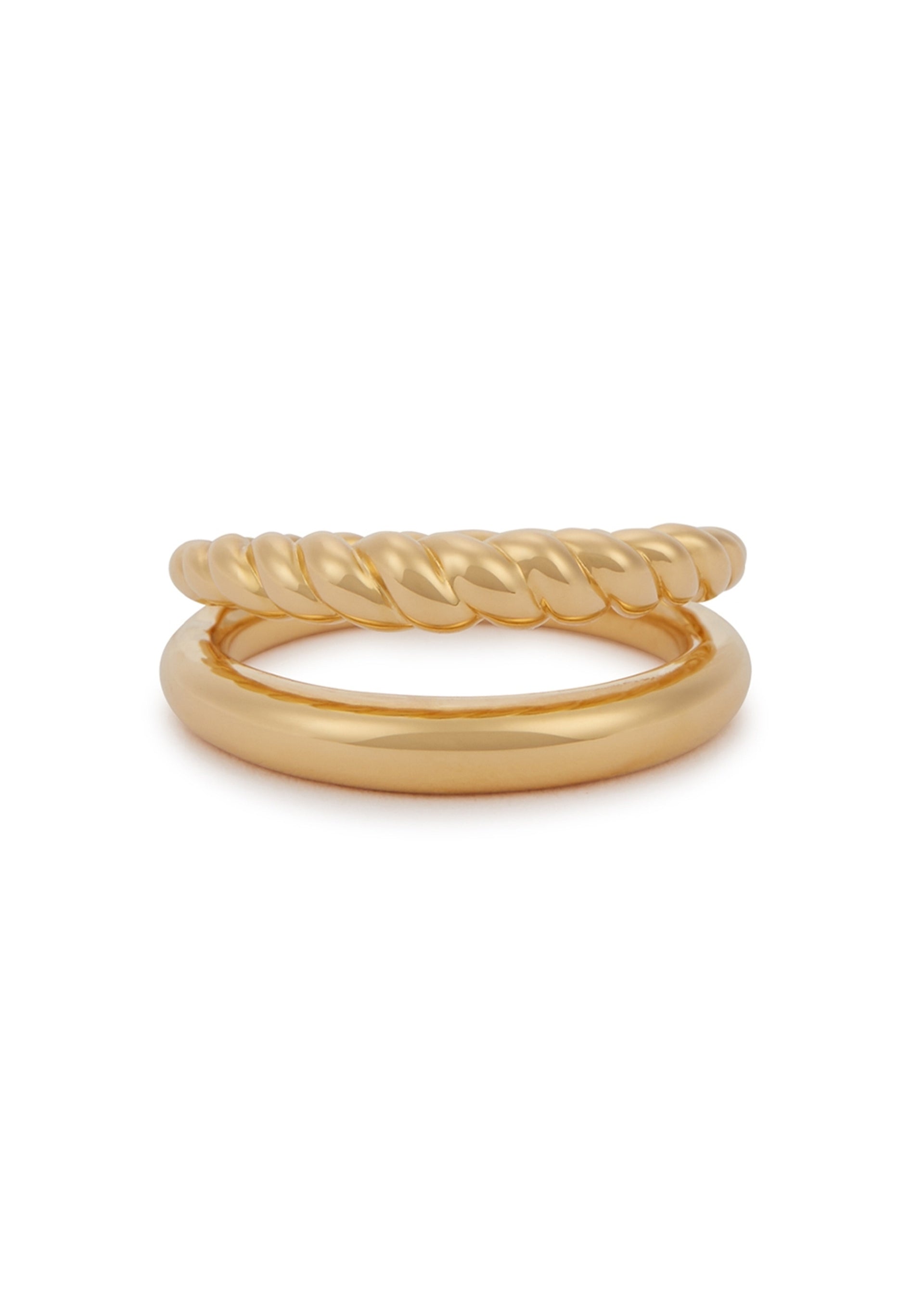 Radial 18kt gold vermeil ring