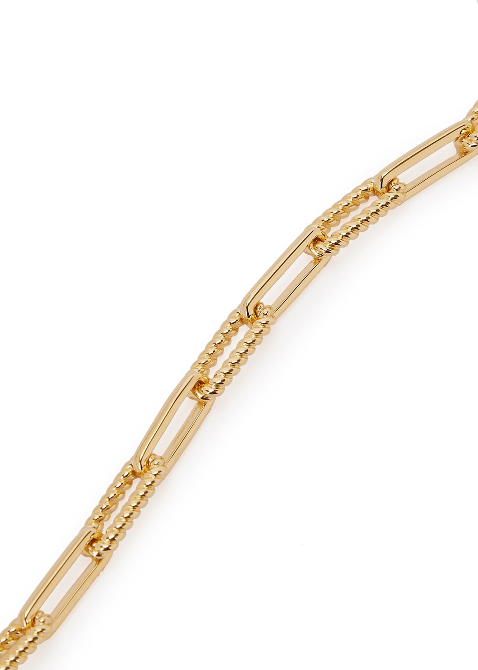 Coterie 18kt gold-plated chain necklace