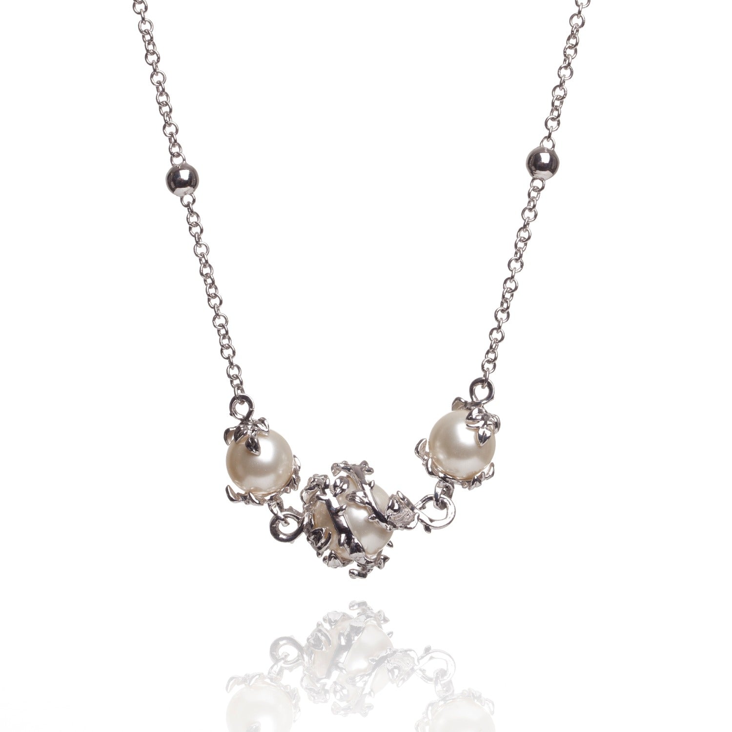 Ivory 3 Pearl Necklace