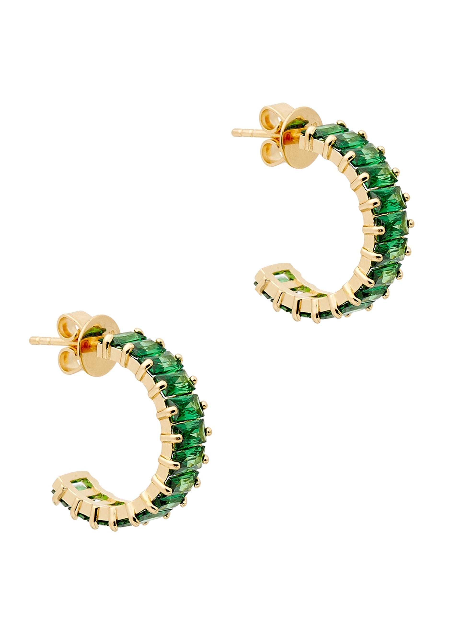 18kt gold-plated hoop earrings