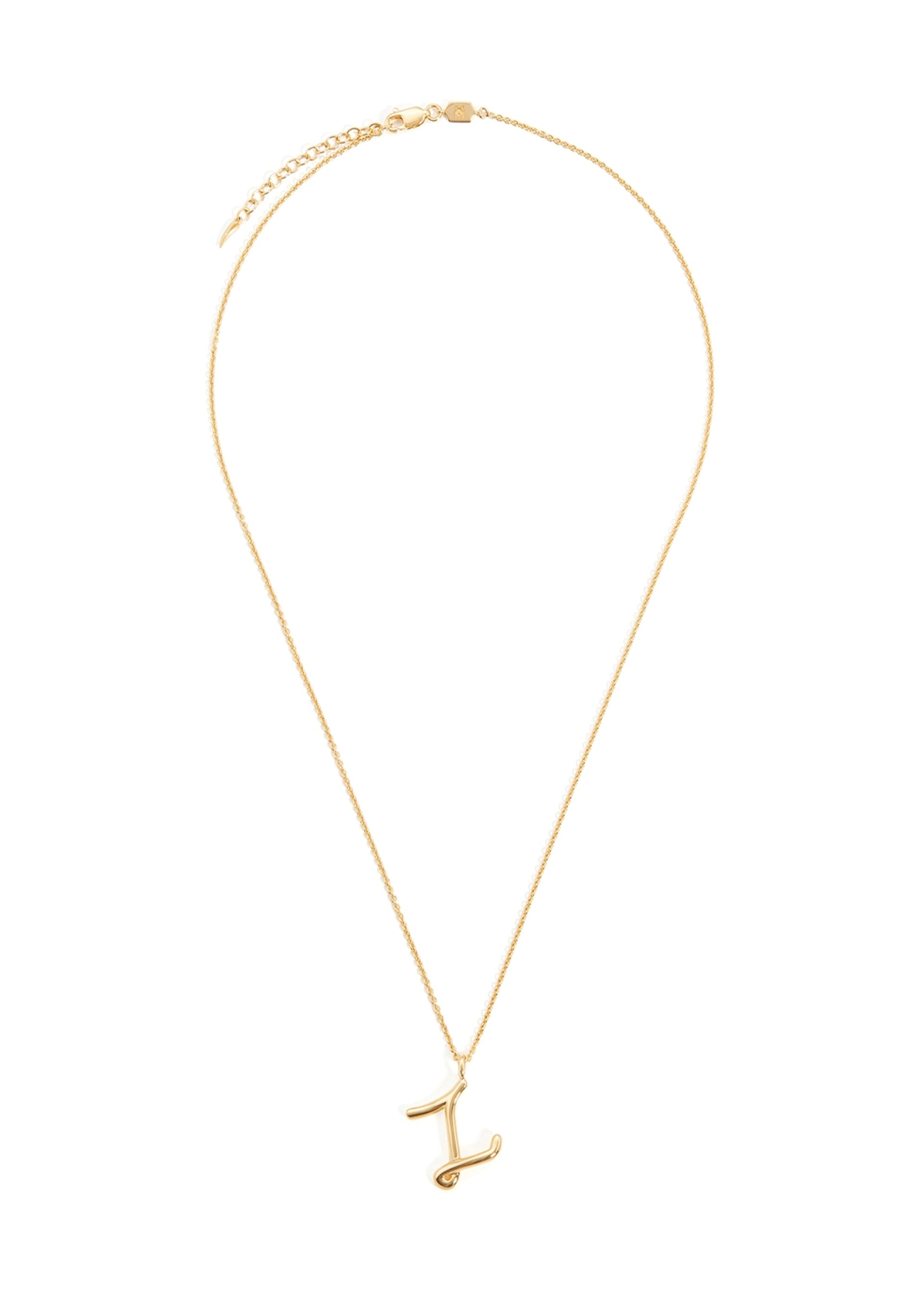 Z initial 18kt gold-plated necklace