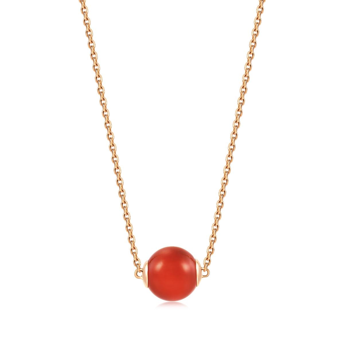 cosmos-18k-rose-gold-chalcedony-necklace-chow-sang-sang