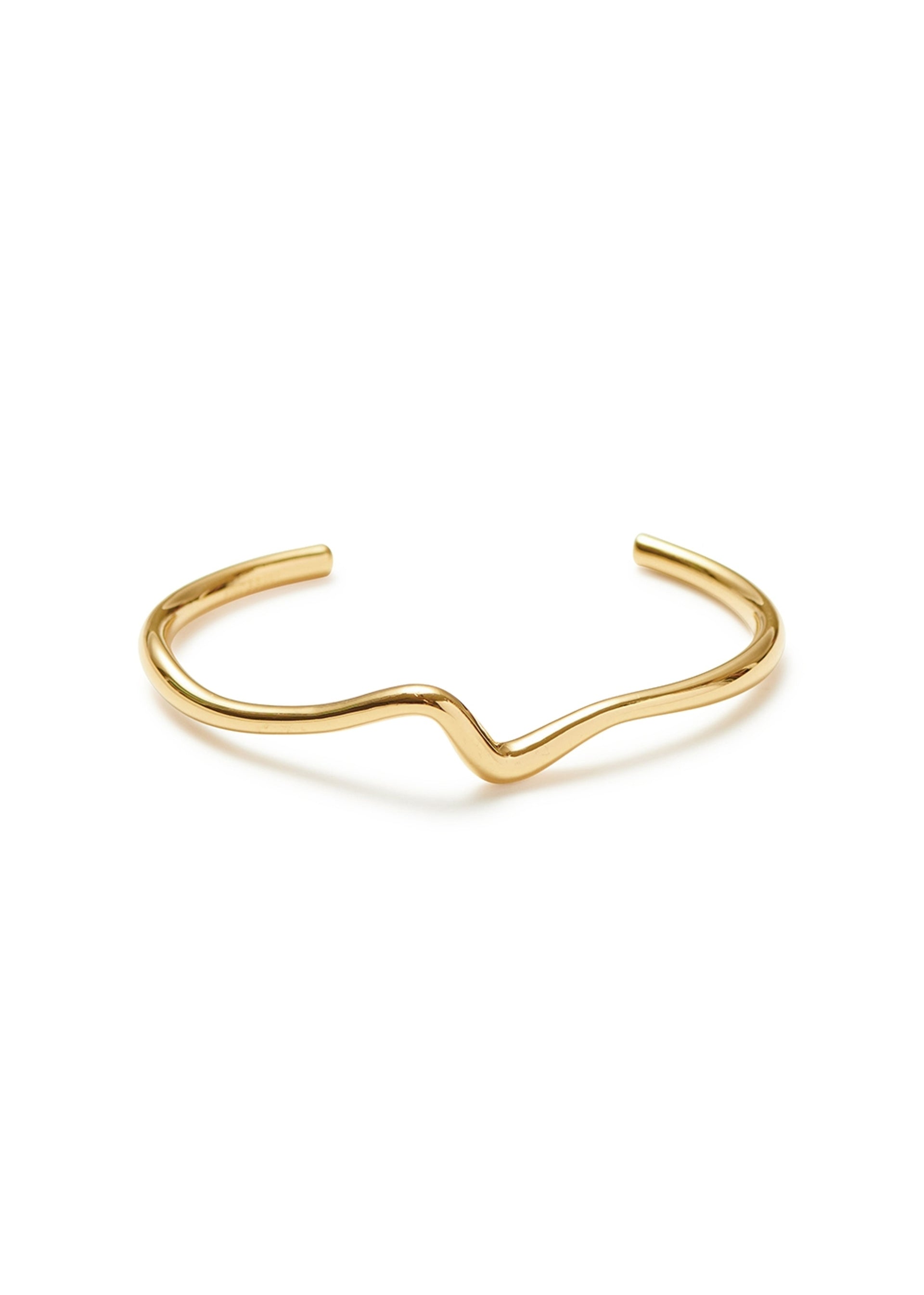 Molten Wave 18kt gold-plated bracelet