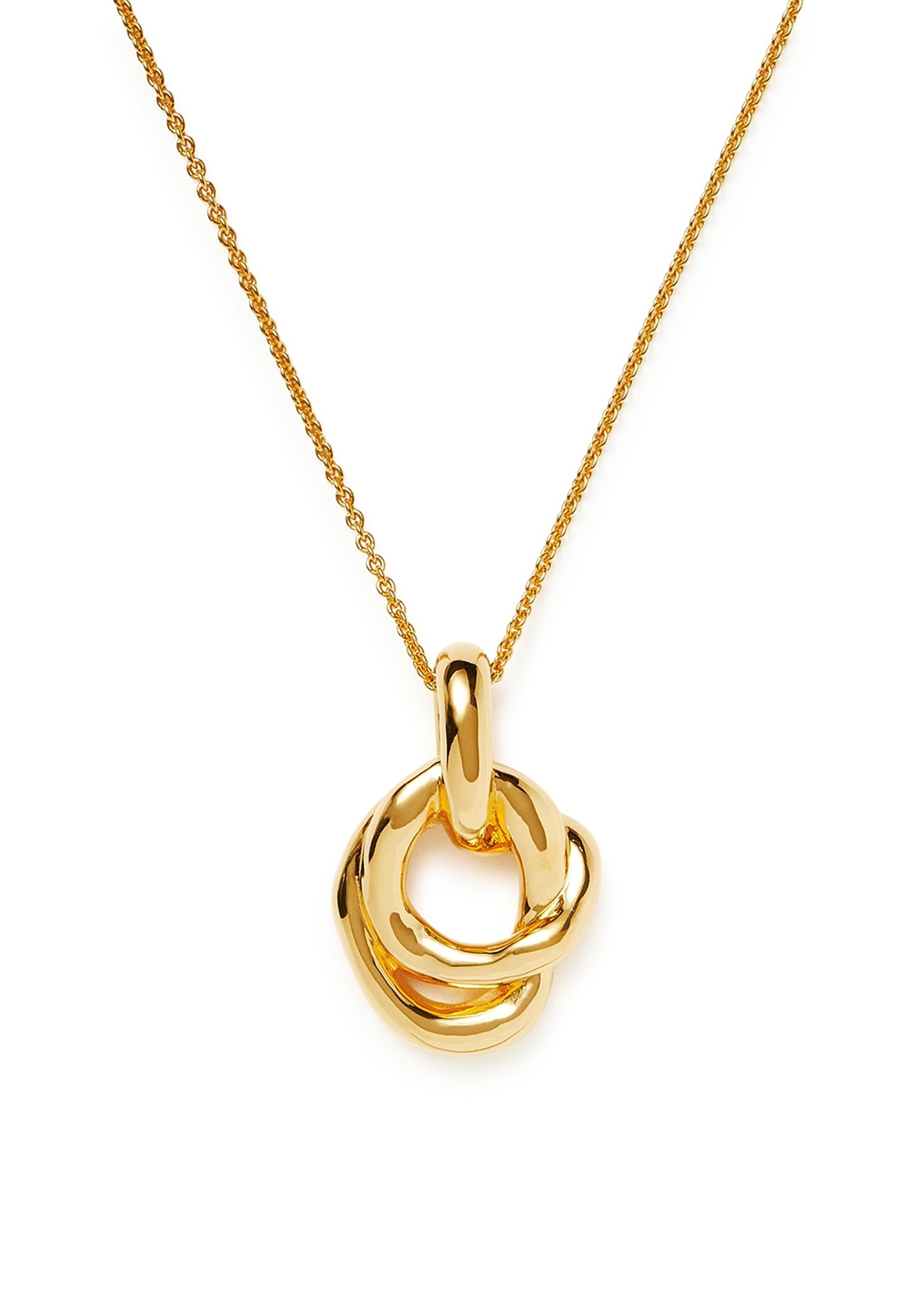 Molten 18kt gold-plated necklace