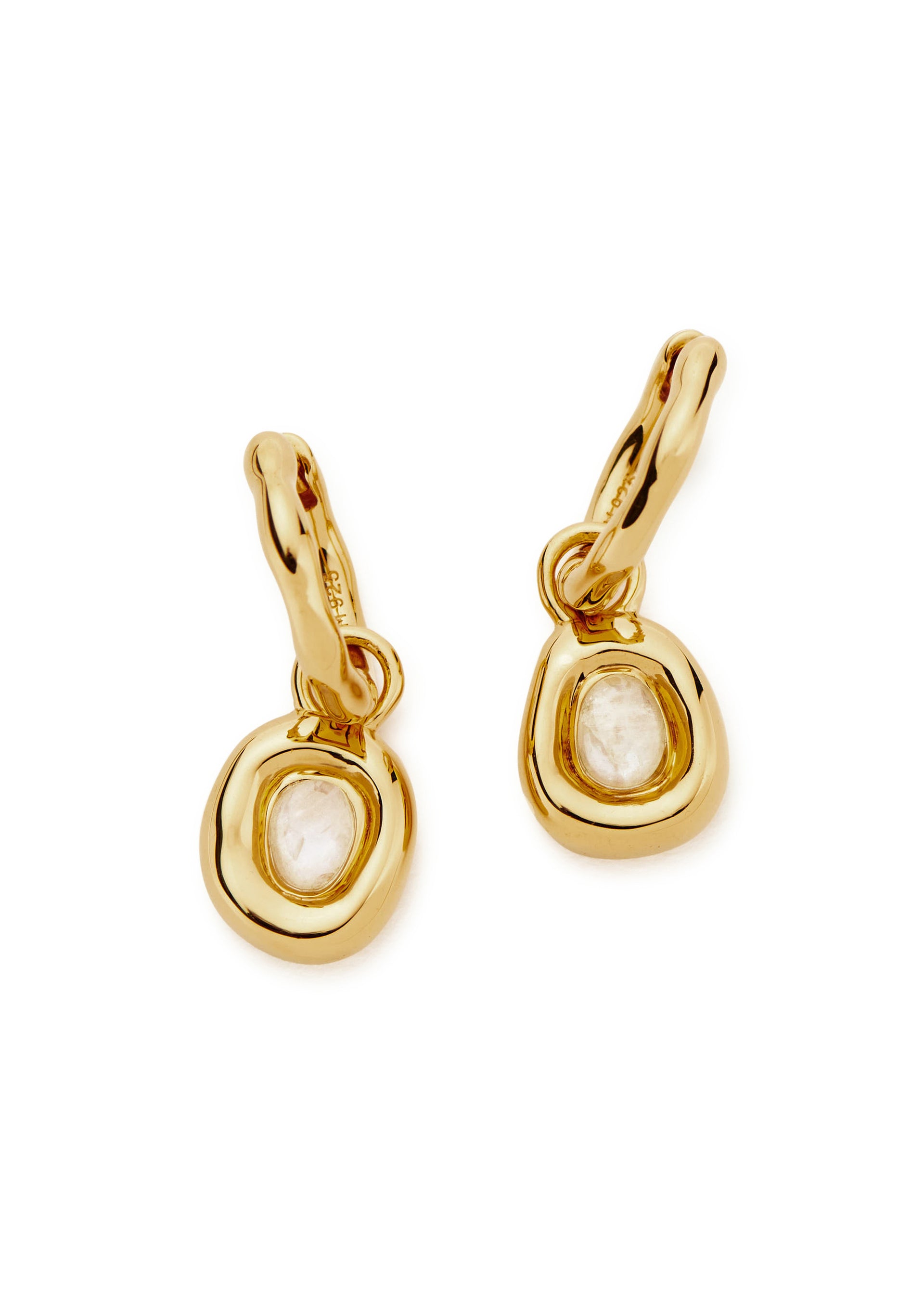 Molten 18kt gold-plated vermeil hoop earrings