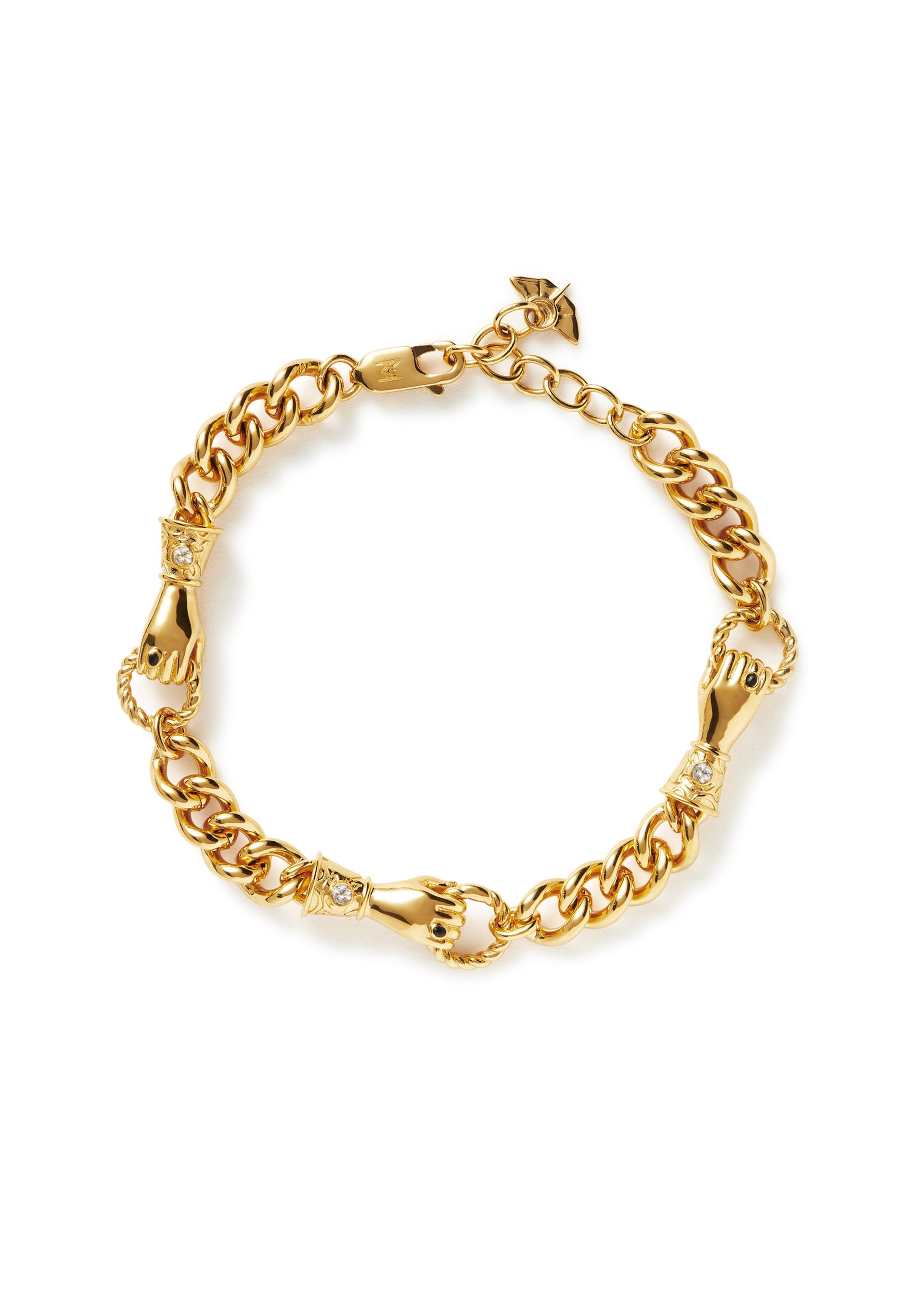 X Harris Reed In Good Hands 18kt gold-plated bracelet