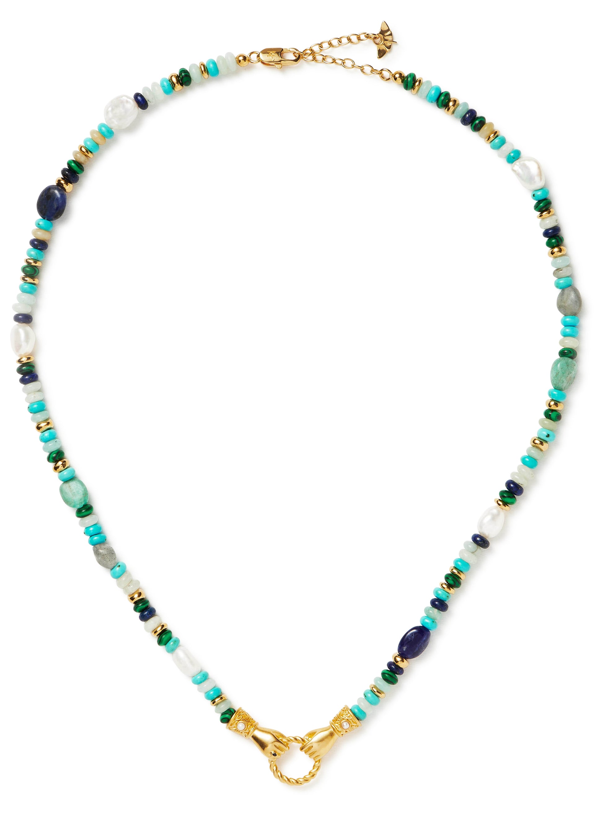 X Harris Reed In Good Hands beaded necklace