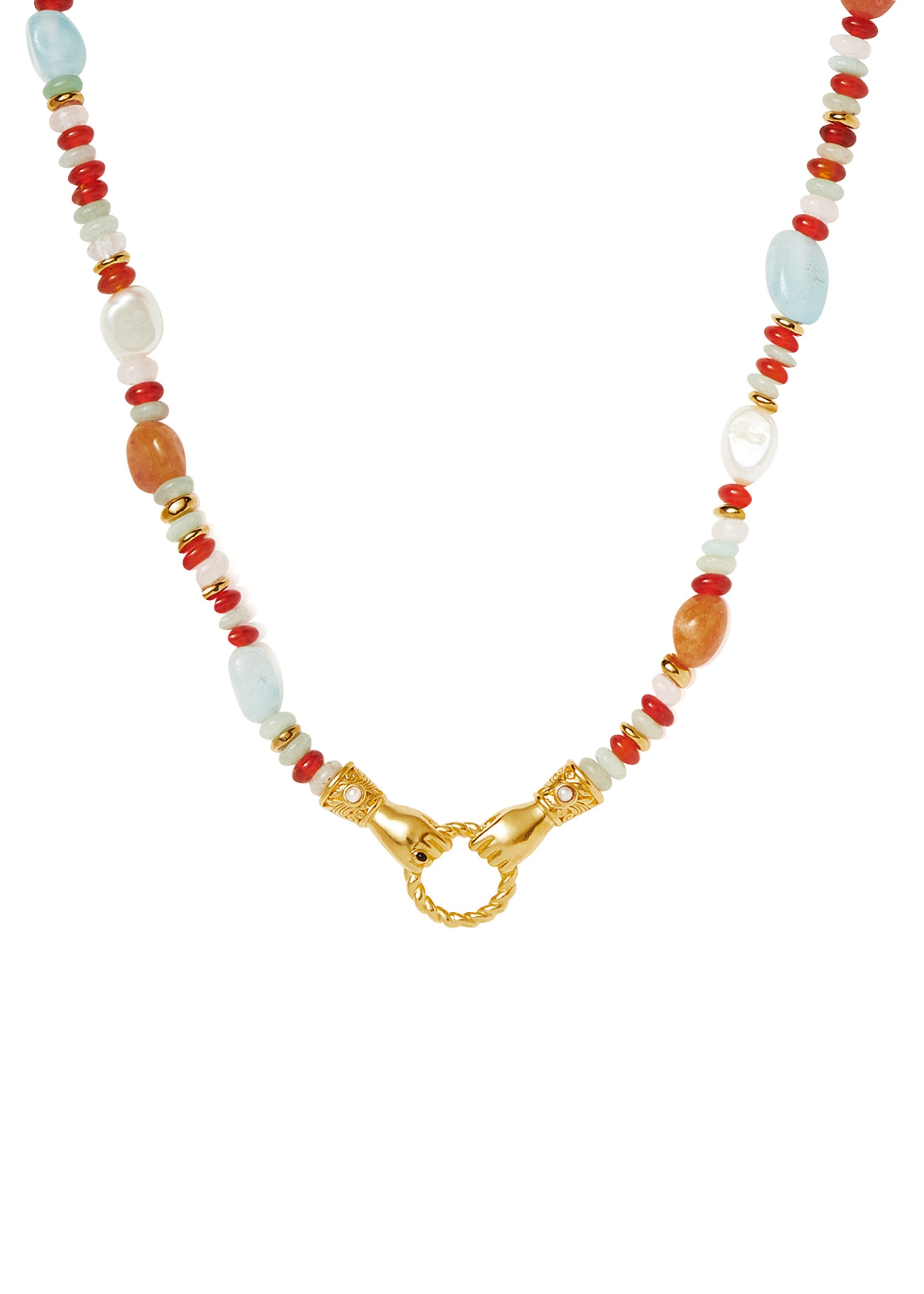 X Harris Reed In Good Hands beaded necklace