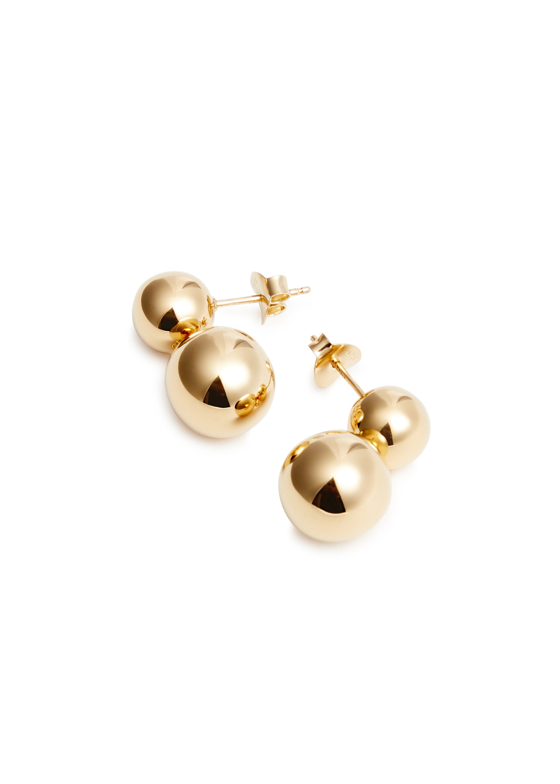 The Caroline 18kt gold-plated drop earrings