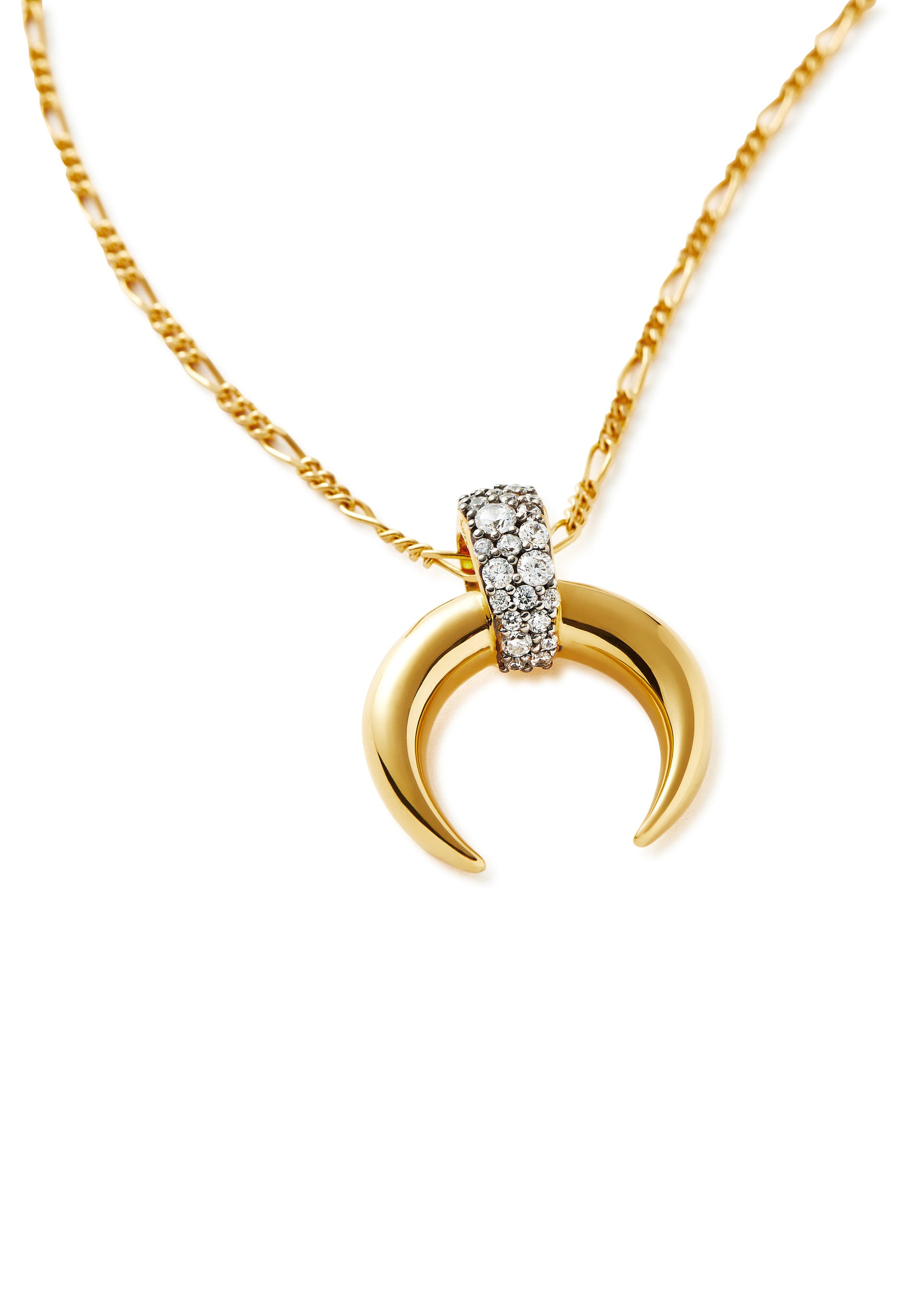 X Lucy Williams Horn 18kt gold-plated necklace