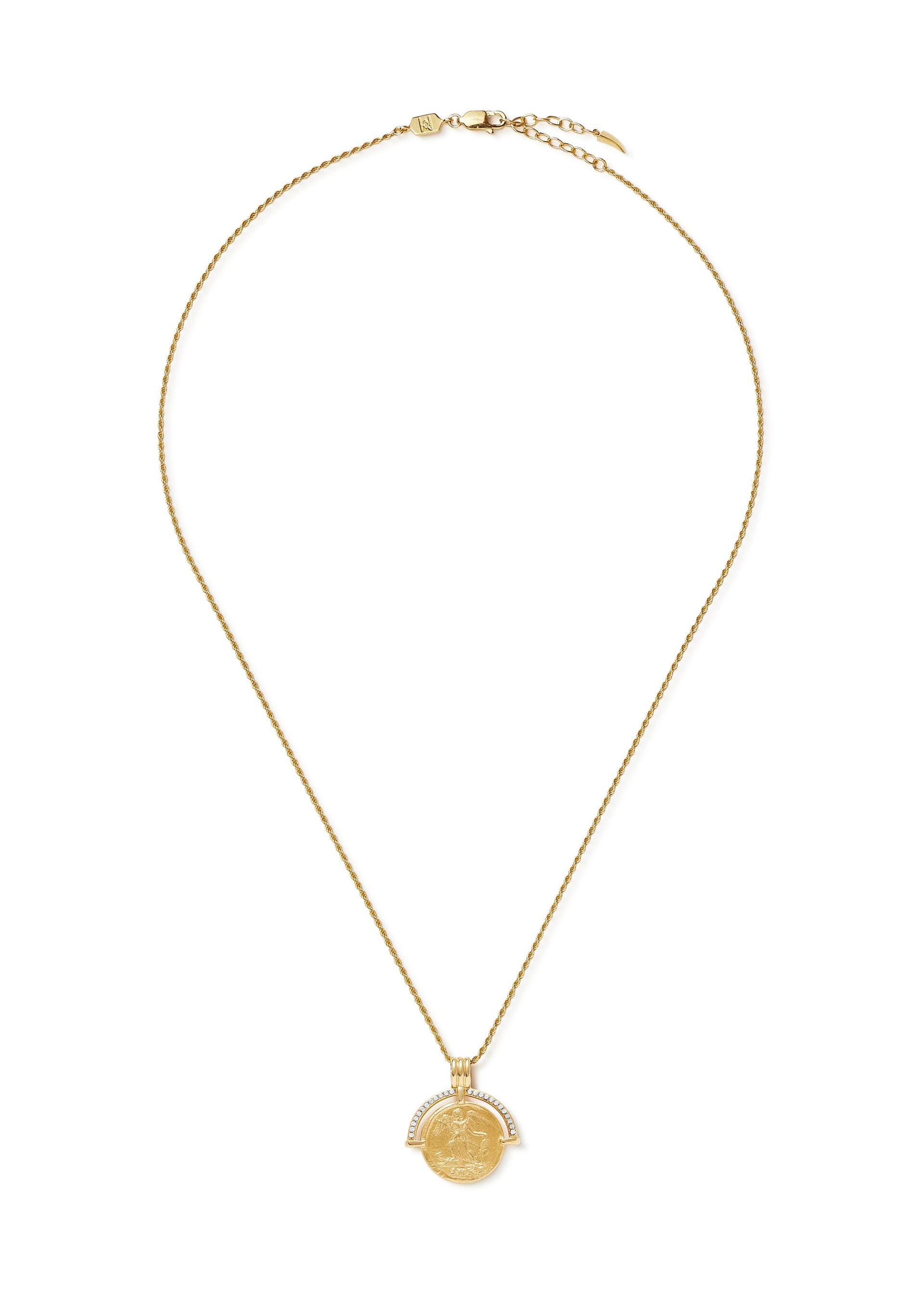 X Lucy Williams Fortuna Arc 18kt gold vermeil necklace