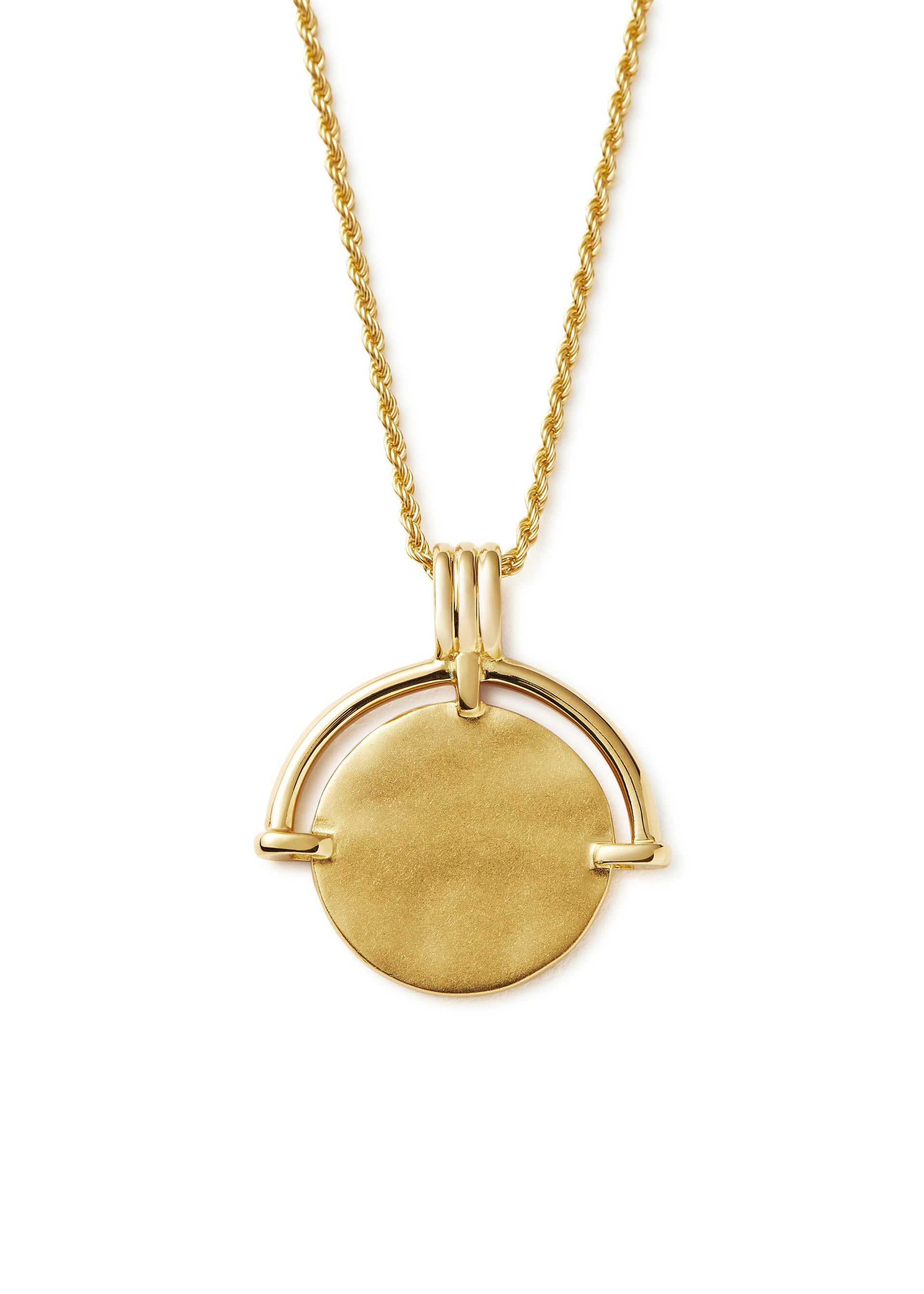 X Lucy Williams Fortuna Arc 18kt gold vermeil necklace