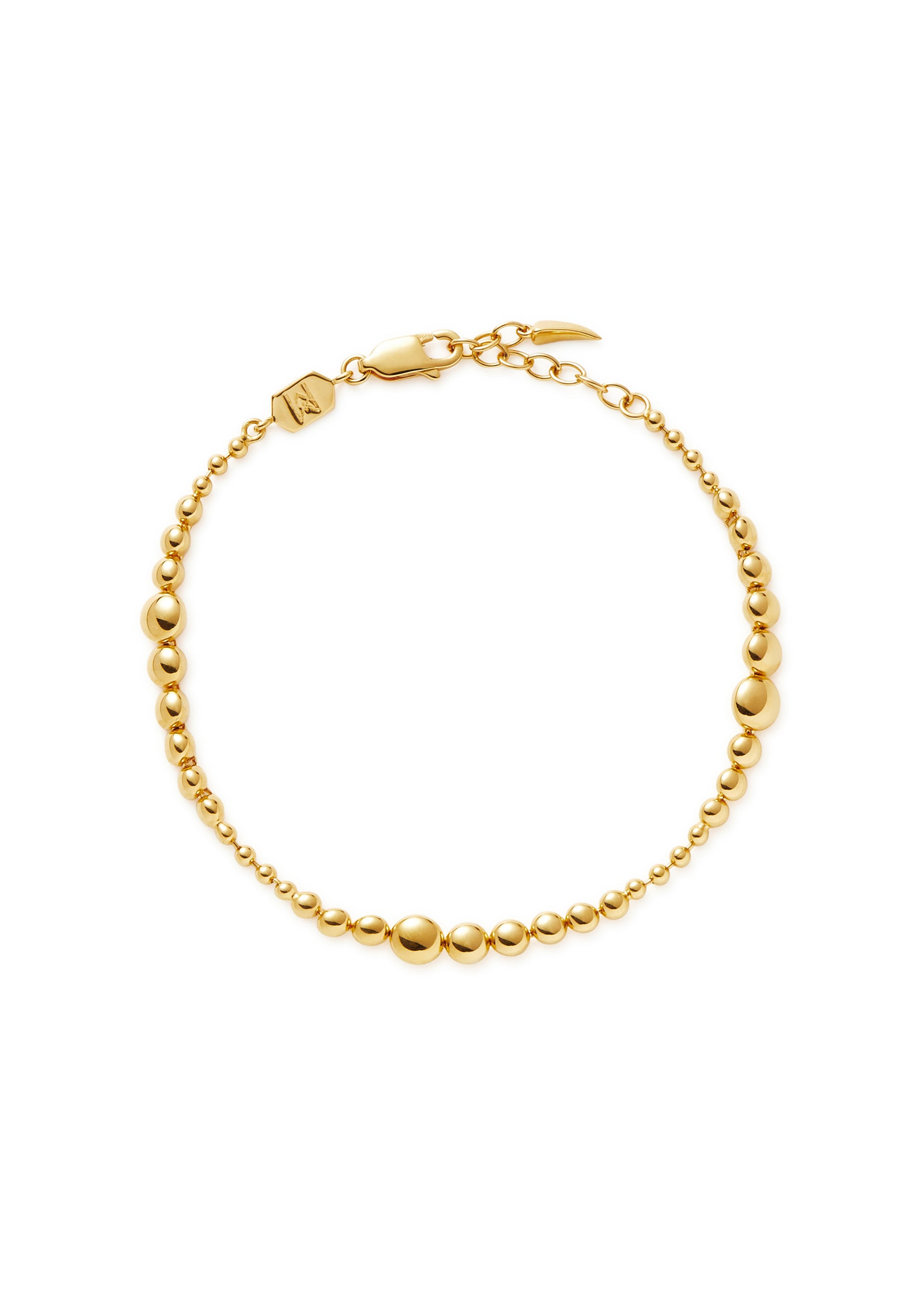 Articulated 18kt gold vermeil bracelet