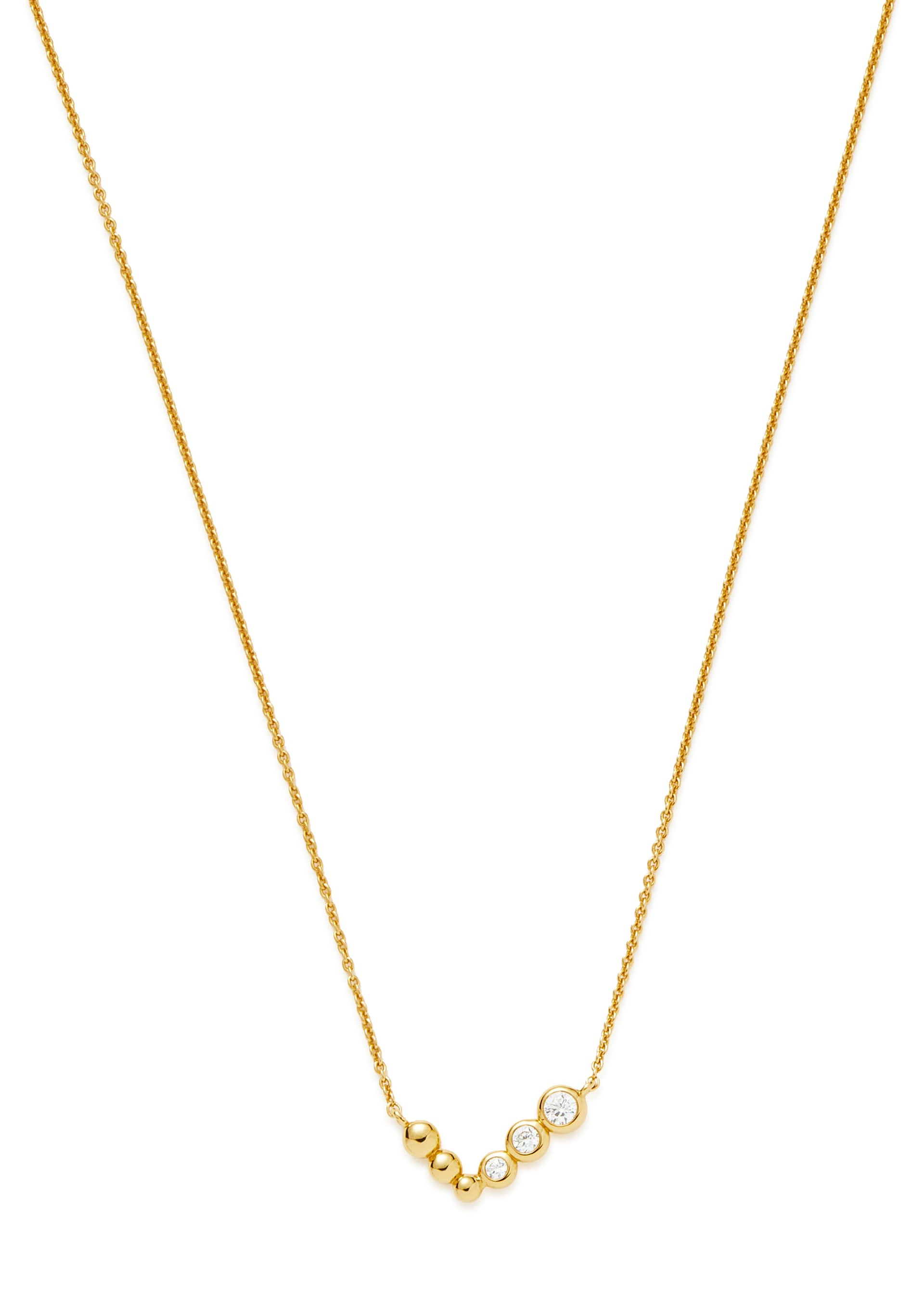 Articulated 18kt gold vermeil necklace