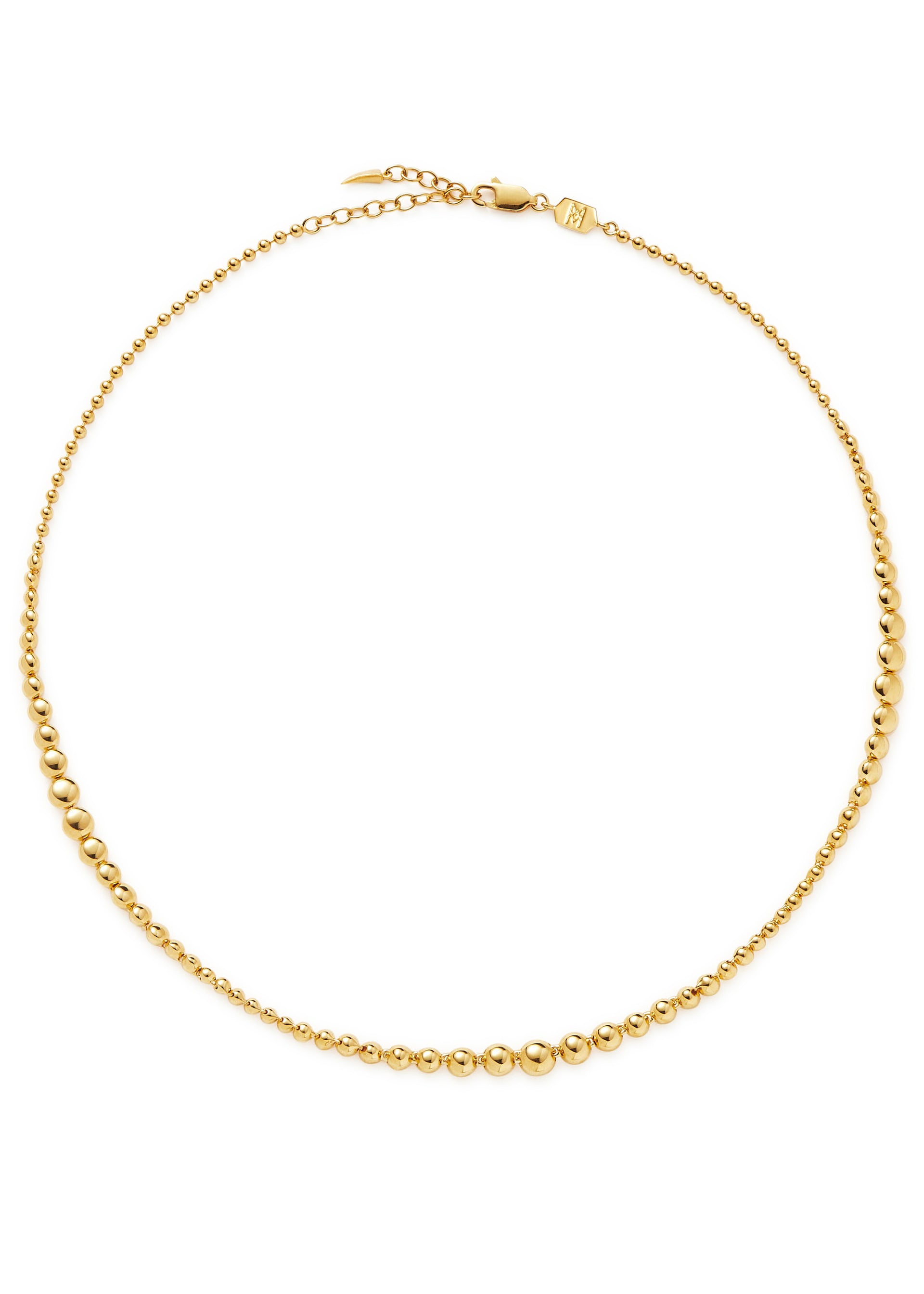 Articulated 18kt gold vermeil choker