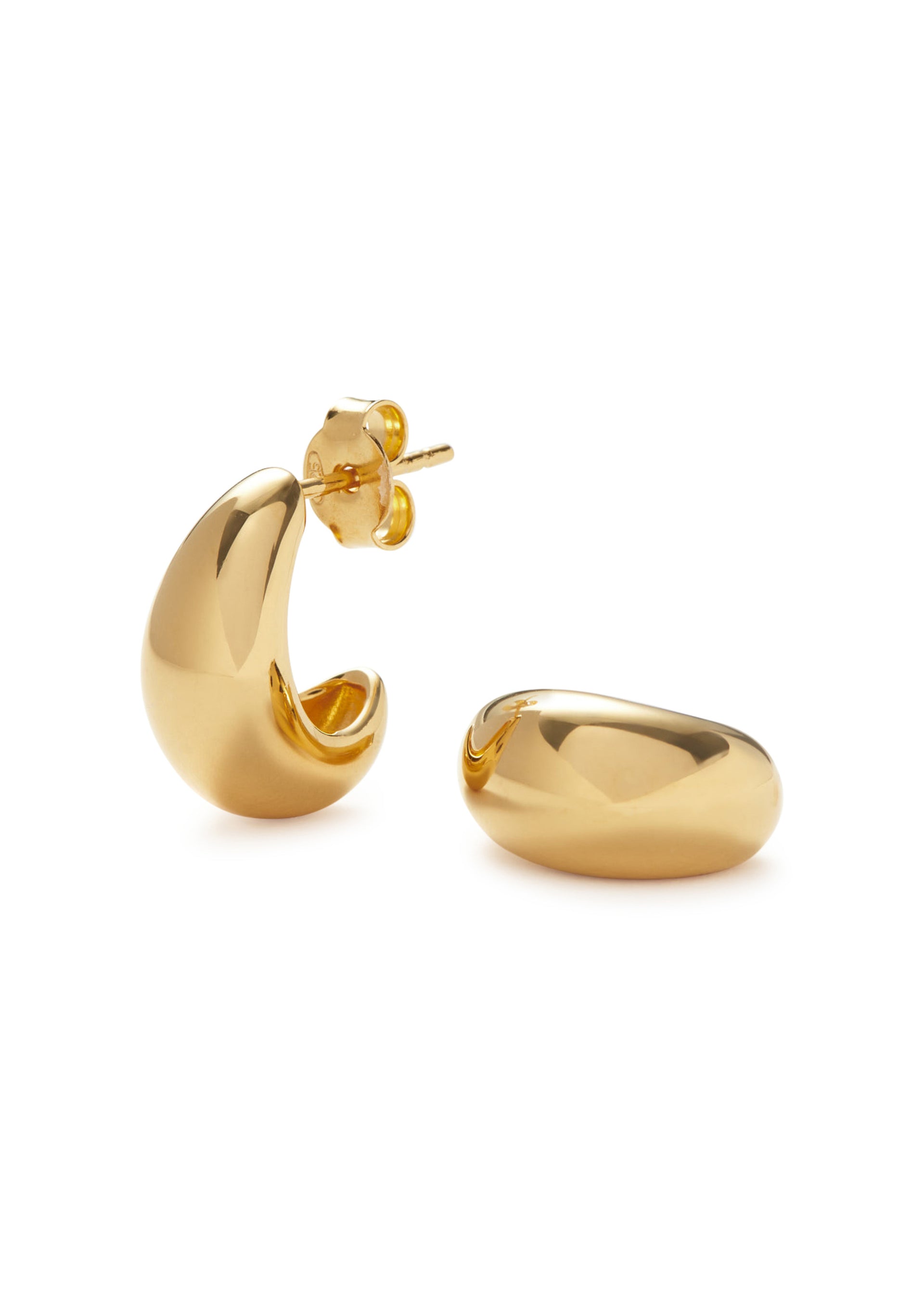 Savi Dome small 18kt gold-plated hoop earrings