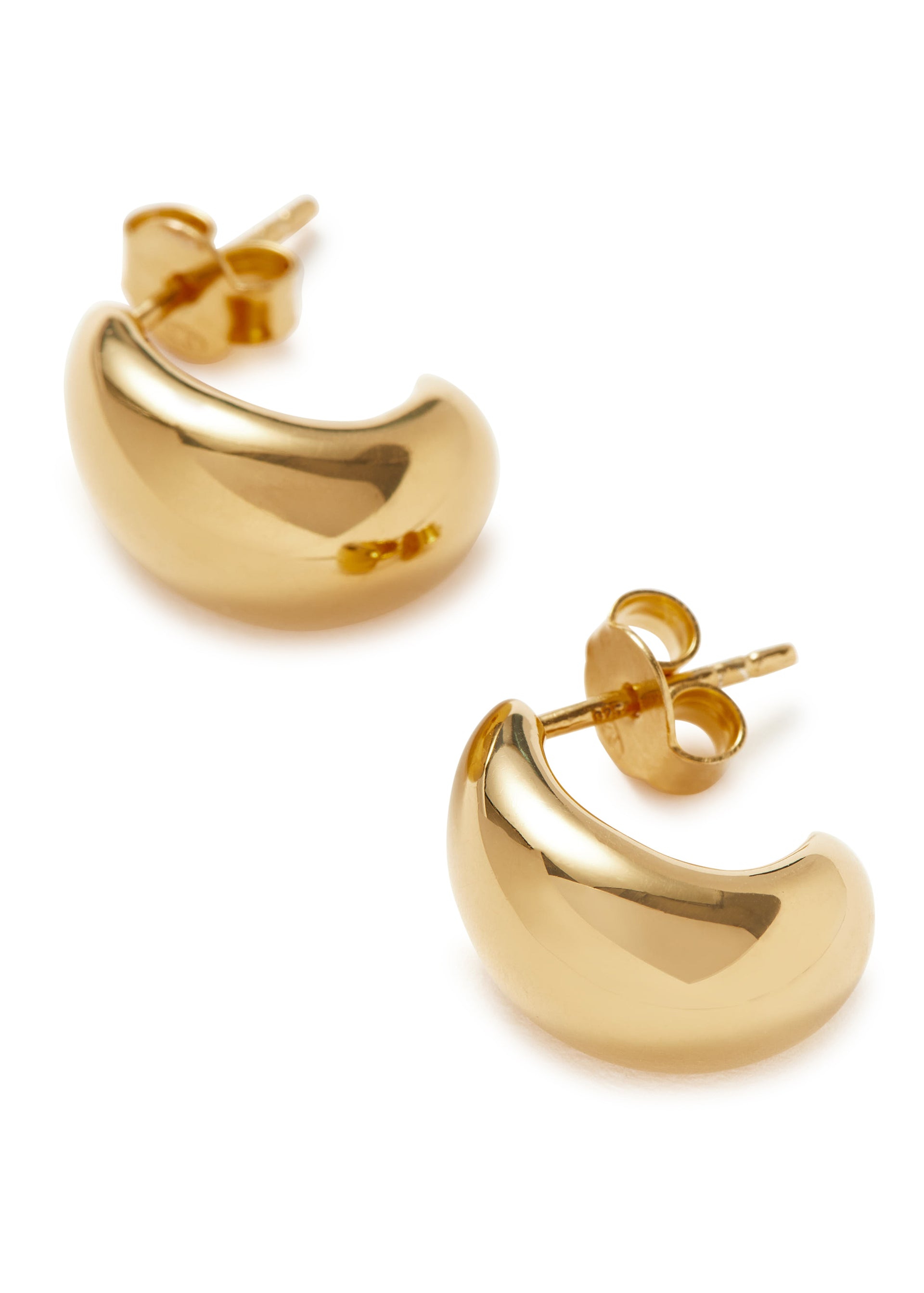 Savi Dome small 18kt gold-plated hoop earrings