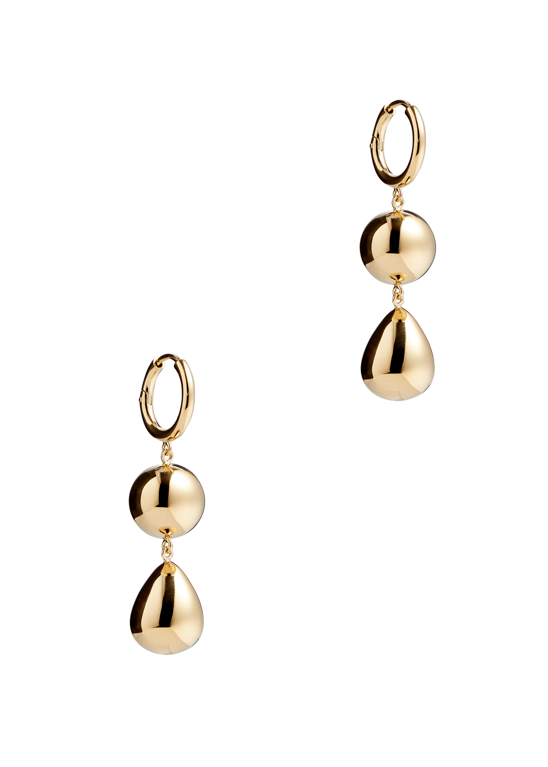 The Catherine 18kt gold-plated hoop earrings