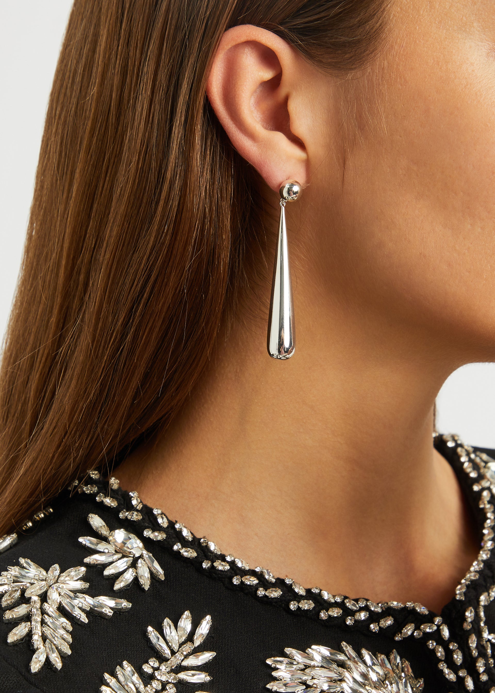 The Louise sterling silver drop earrings