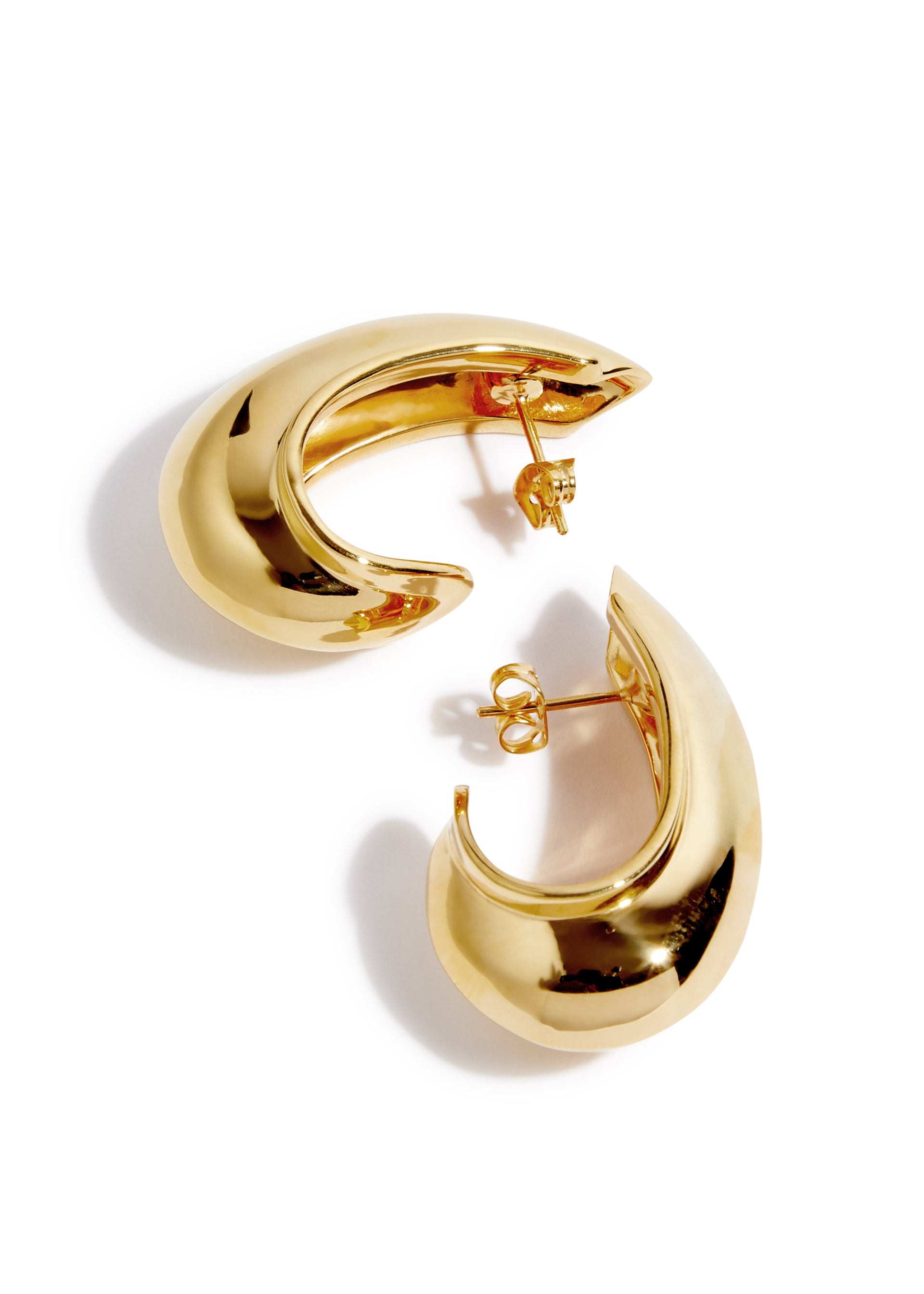 Saskia 18kt gold-plated drop earrings