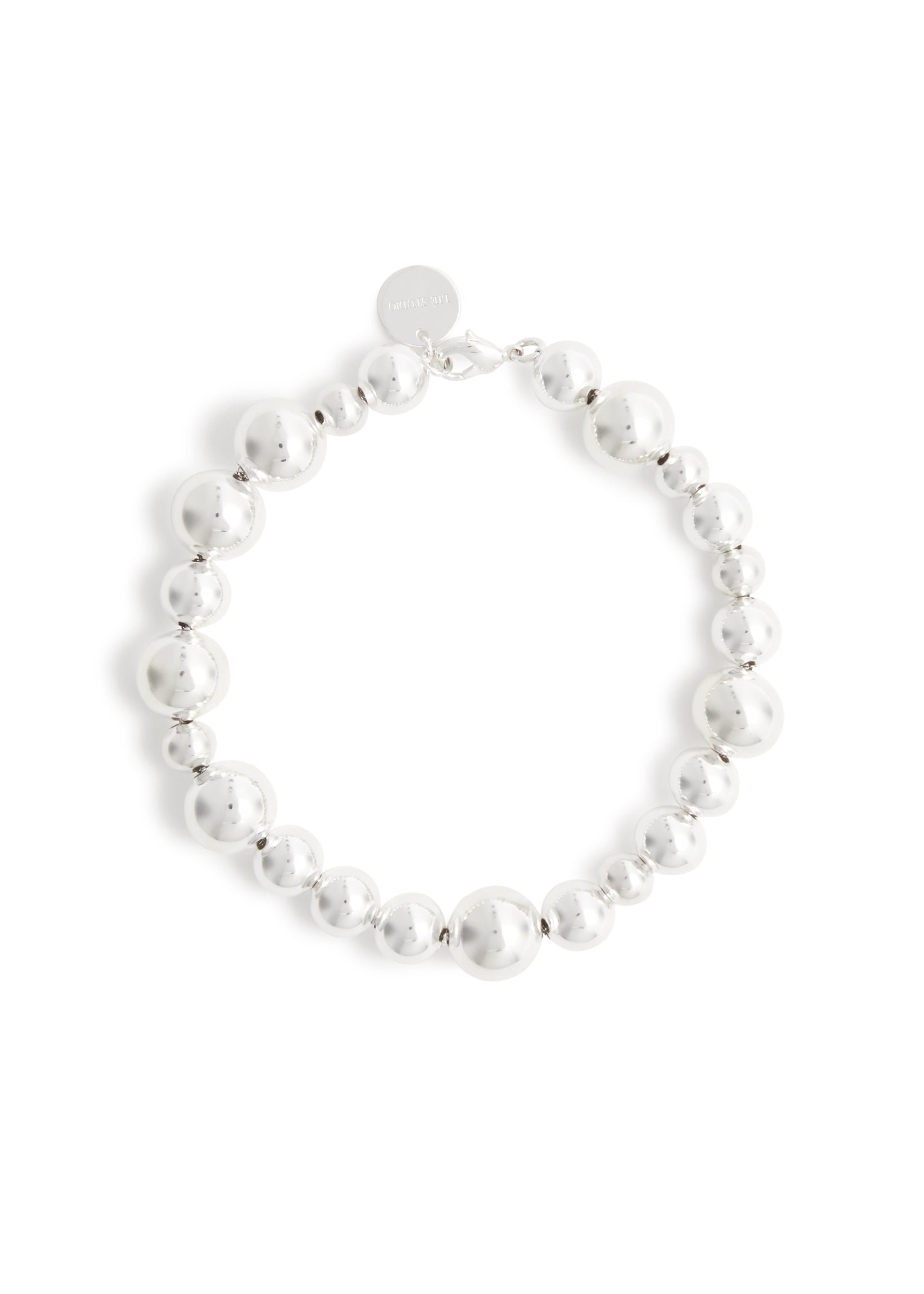 The Elly silver-plated beaded bracelet