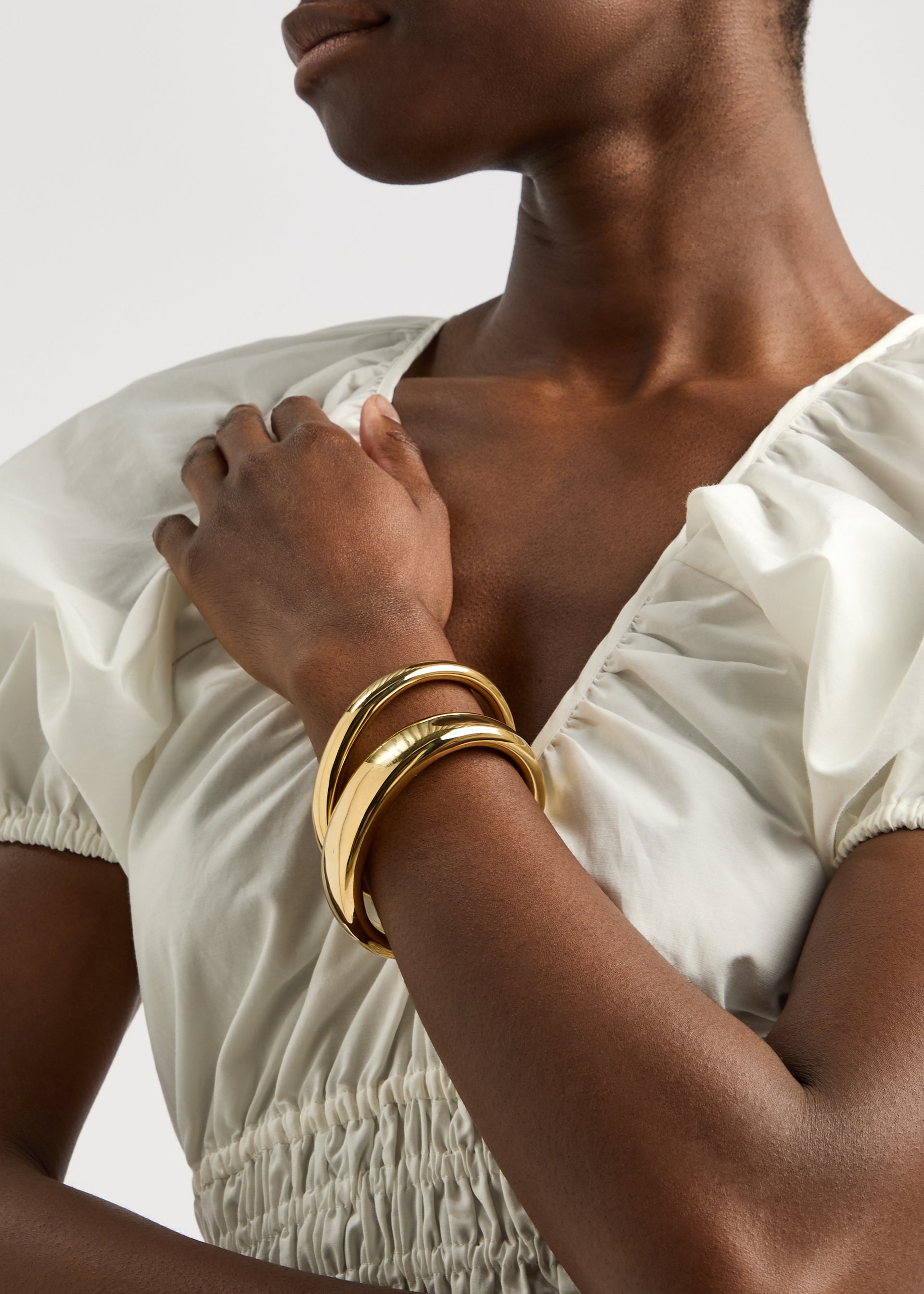 The Amanda 18kt gold-plated cuff