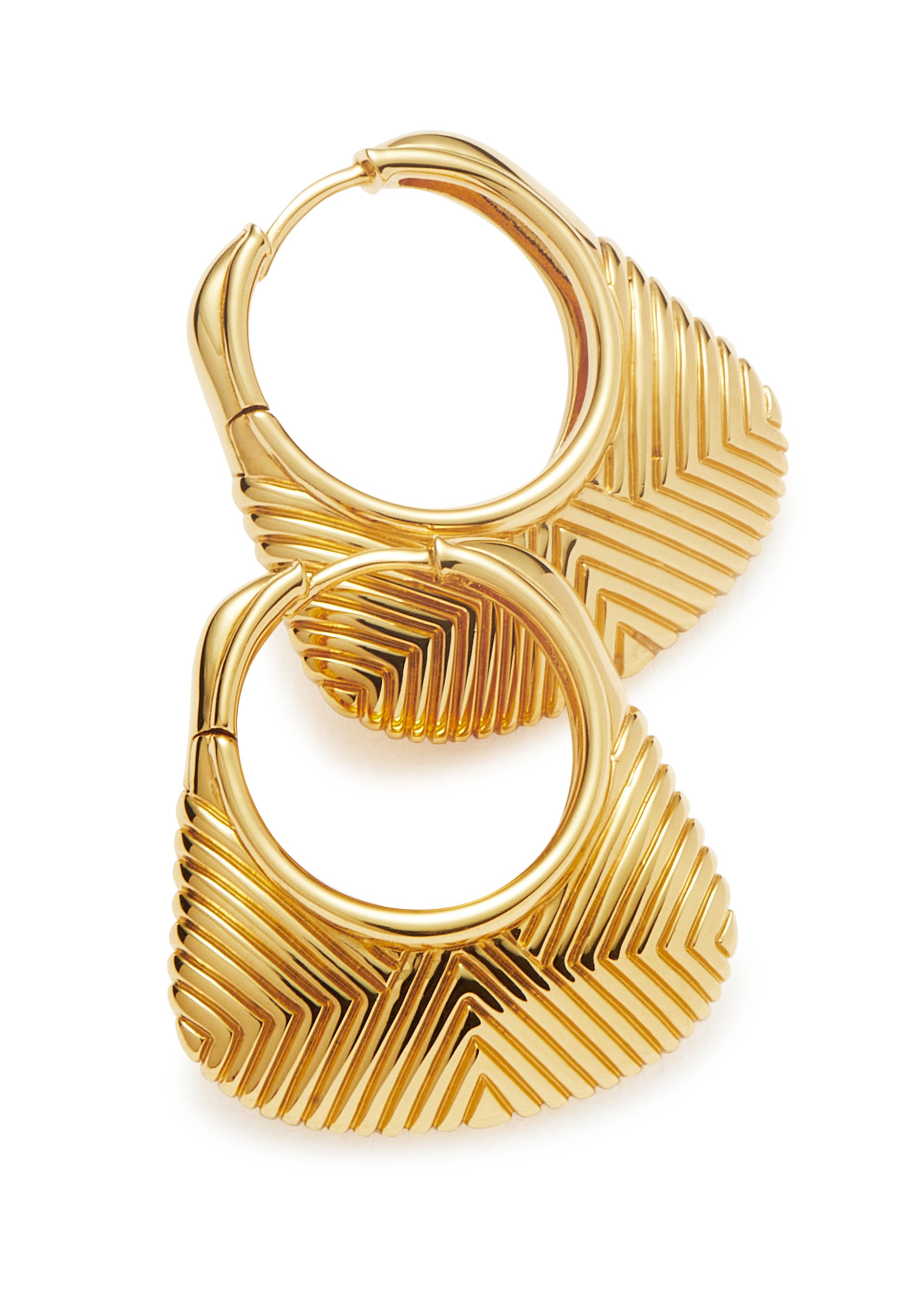 Hera Ridge 18kt gold-plated hoop earrings