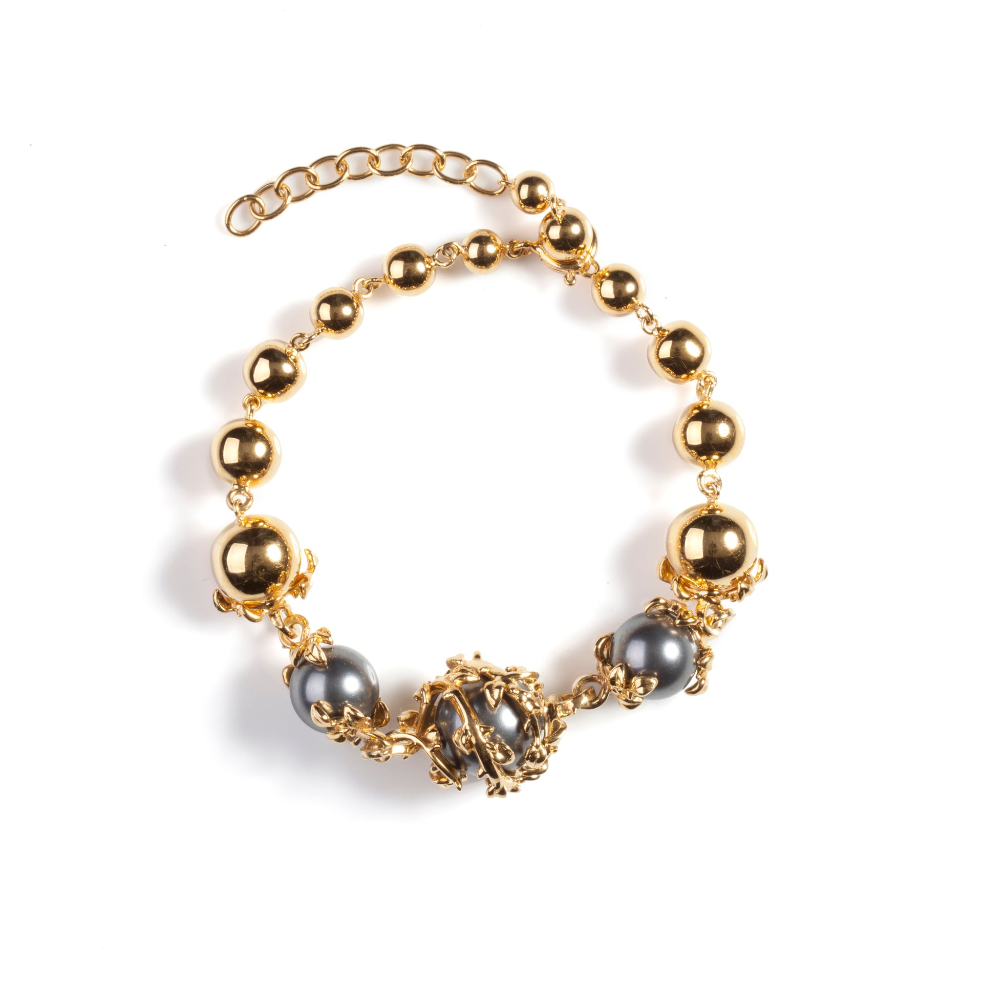 Orb Three Pearls Bracelet