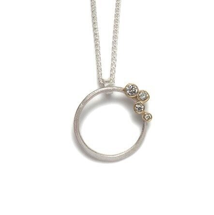 textured-silver-hoop-pendant-necklace-with-grey-diamonds