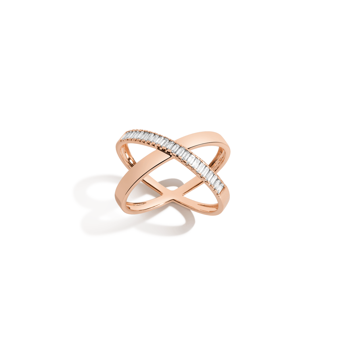 bold-half-diamond-baguette-x-ring-in-14k-rose-gold-aurate