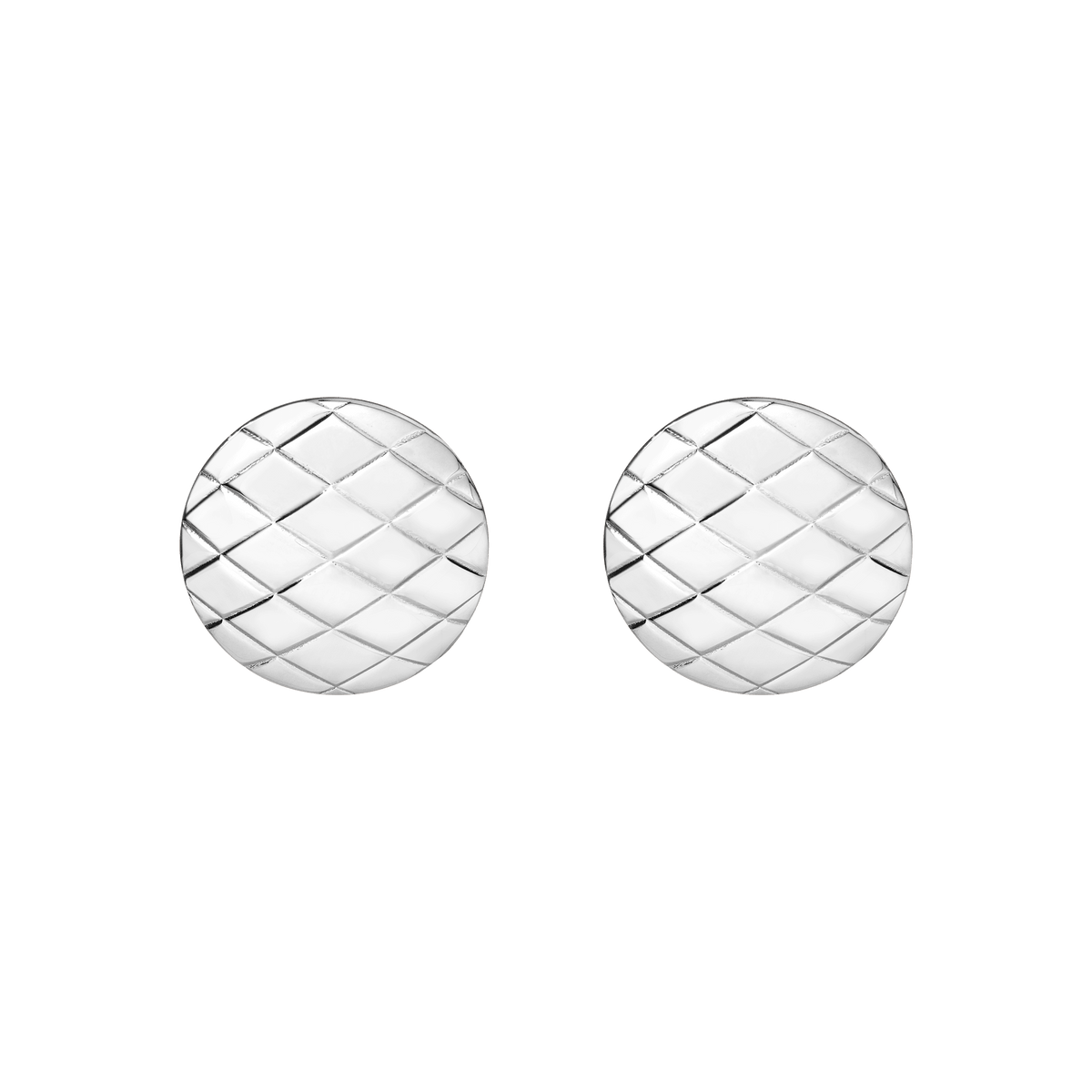 quilted-gold-button-earrings-in-14k-white-gold-aurate