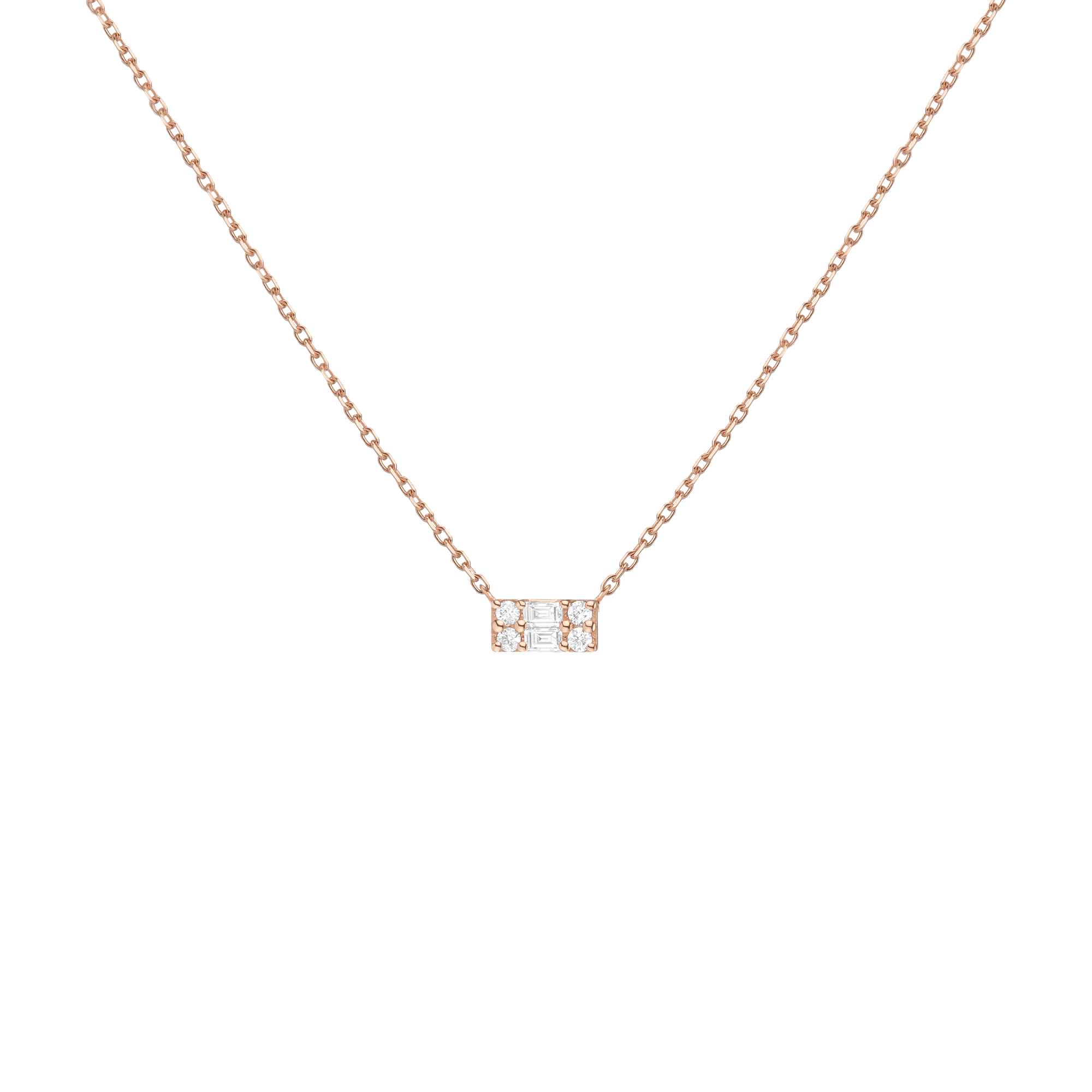 baguette-lab-grown-diamond-illusion-necklace-in-18k-rose-gold-aurate