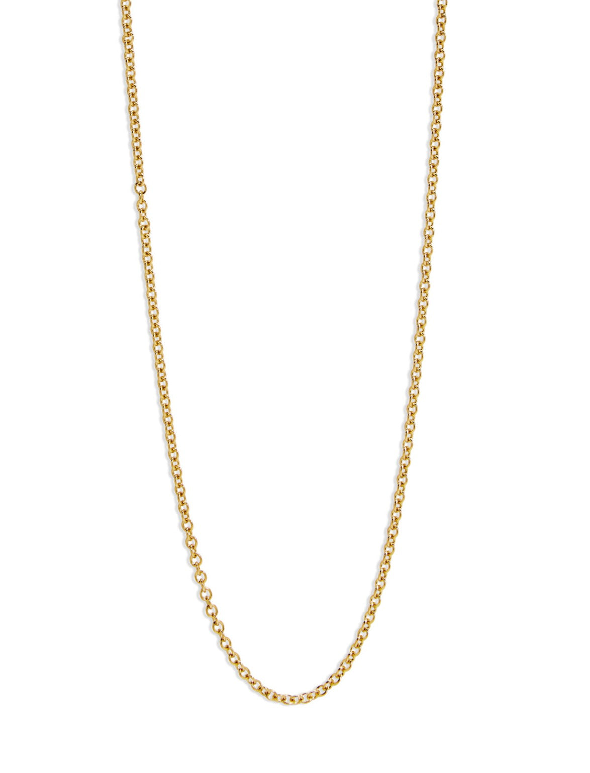 Medium Cable Chain Yellow Gold Necklace