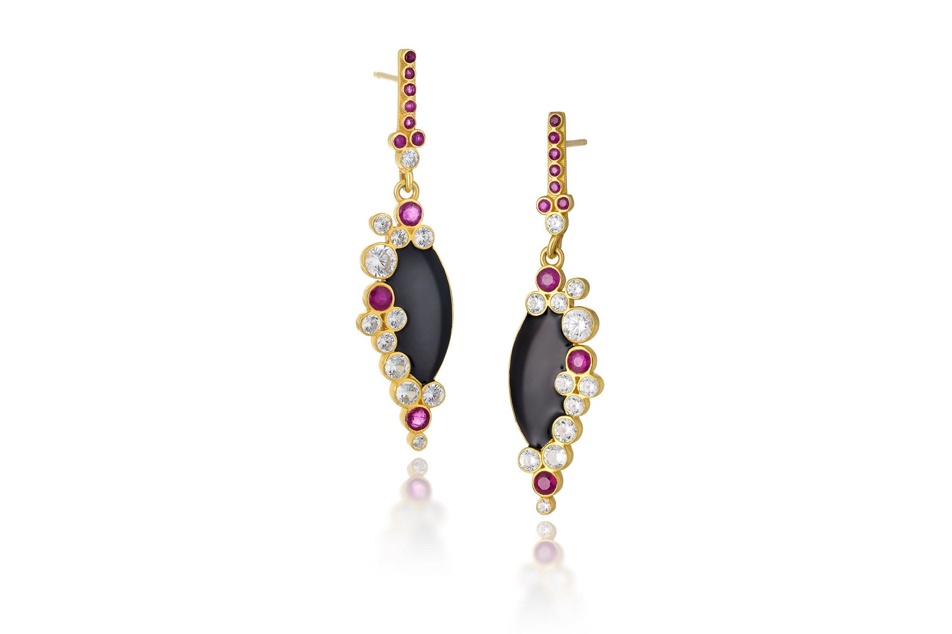 Andromeda Enamel And Gemstone Earrings