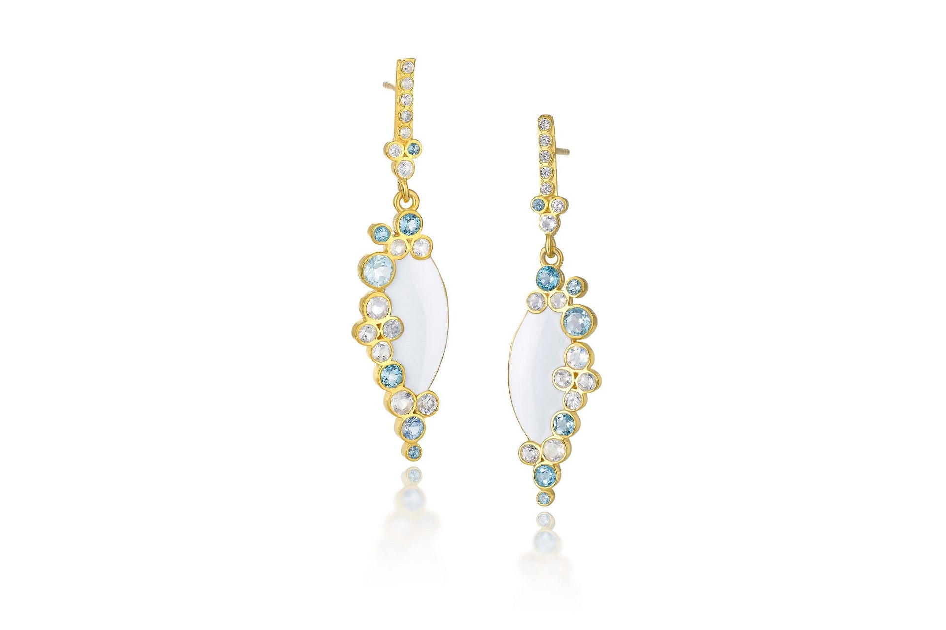 Andromeda Enamel And Gemstone Earrings