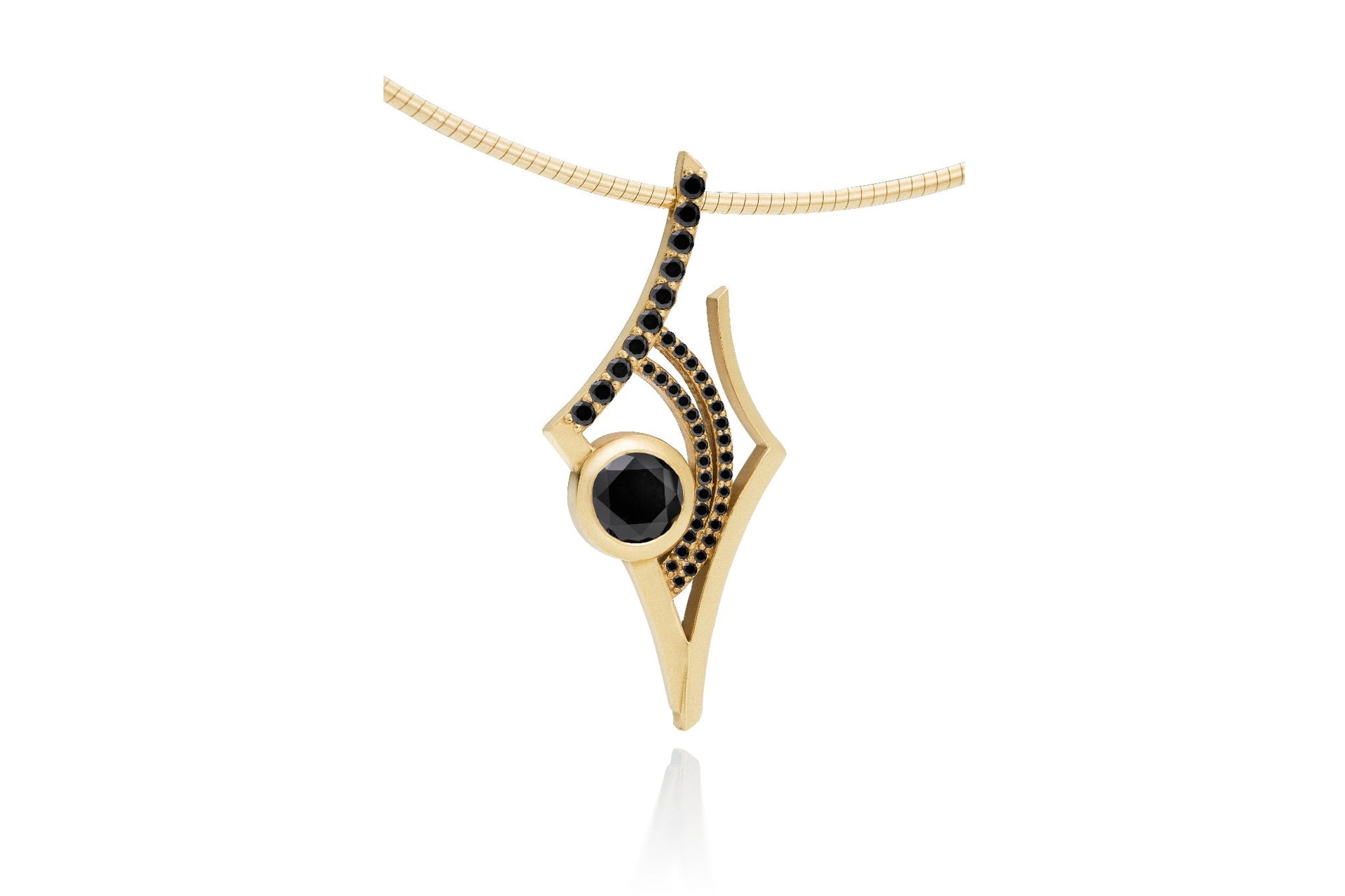 Antareso Necklace With Black Diamonds