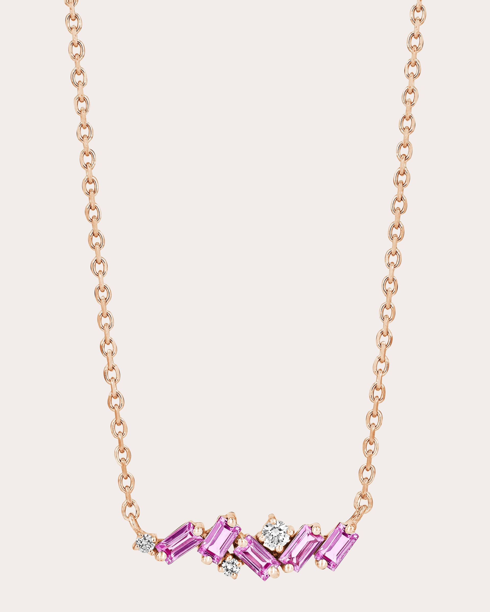 Frenzy Mini 18K Gold Sapphire and Diamond Pendant Necklace