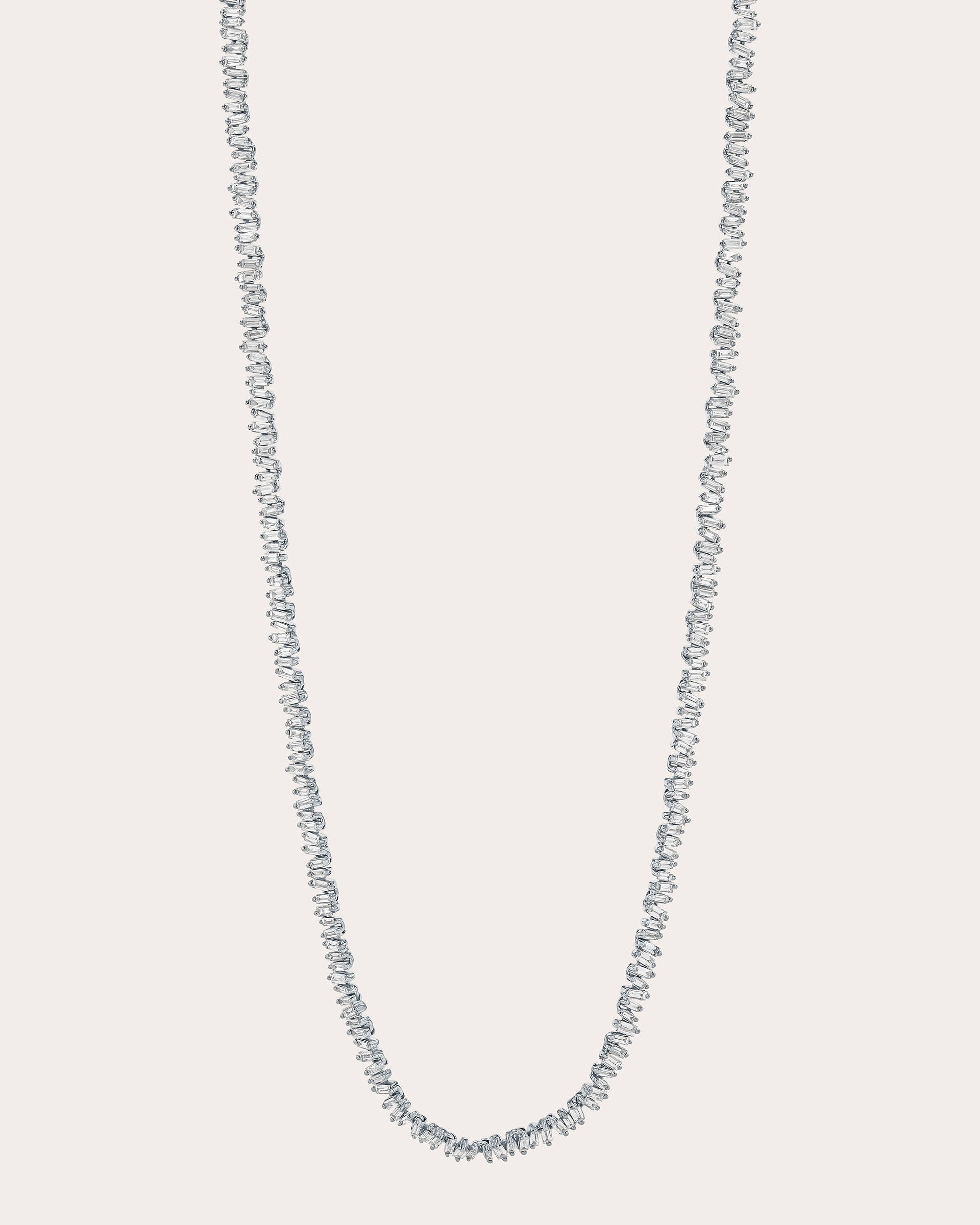 Classic Mini 18K Gold Diamond Tennis Necklace