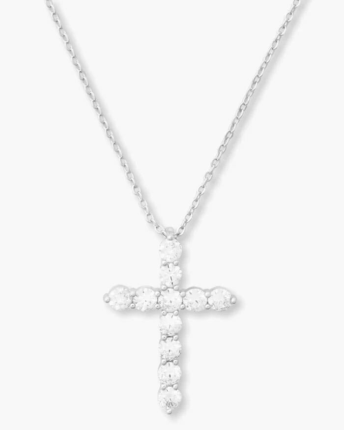 oh-she-fancy-cross-pendant-18-inch-in-silver-and-white-diamondettes