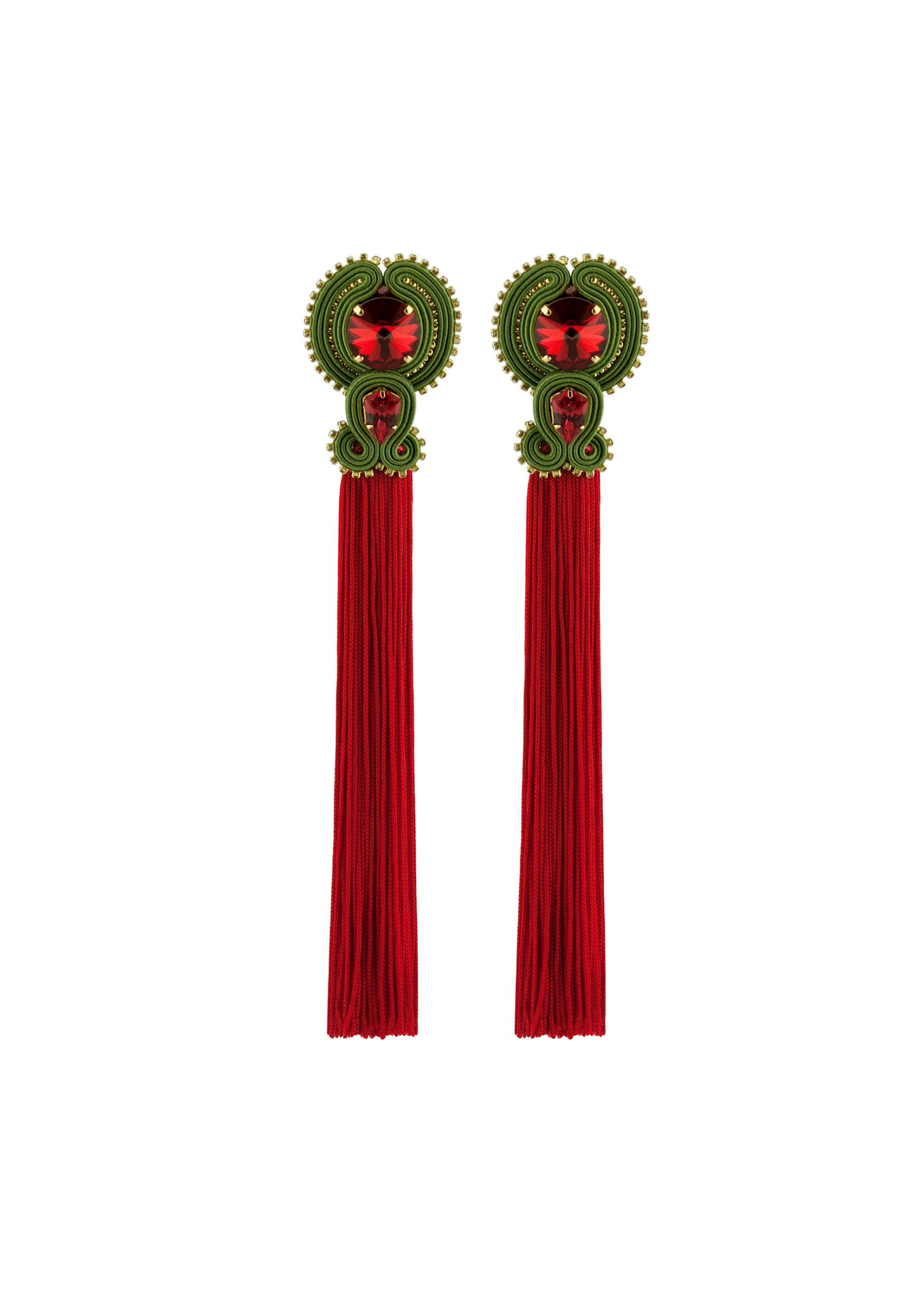 boho-red-tassel-clip-on-earrings-with-swarovski-crystals